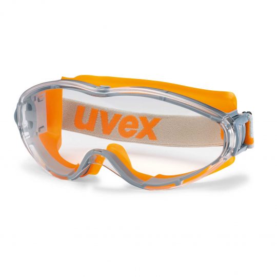 Uvex Ultrasonic Anti-Fog & Anti-Scratch Safety Goggles - Clear Lens Protective Eyewear for Lab Work, Construction, and DIY Projects