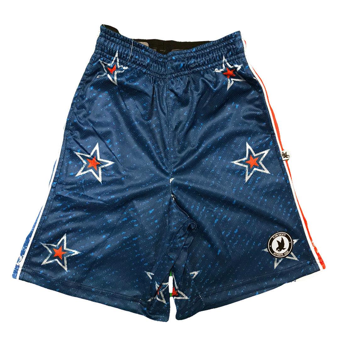 Boys Retro Star Print Shorts - Vintage Style Cotton Shorts for Kids - Perfect for Summer, Beach, and Casual Outings