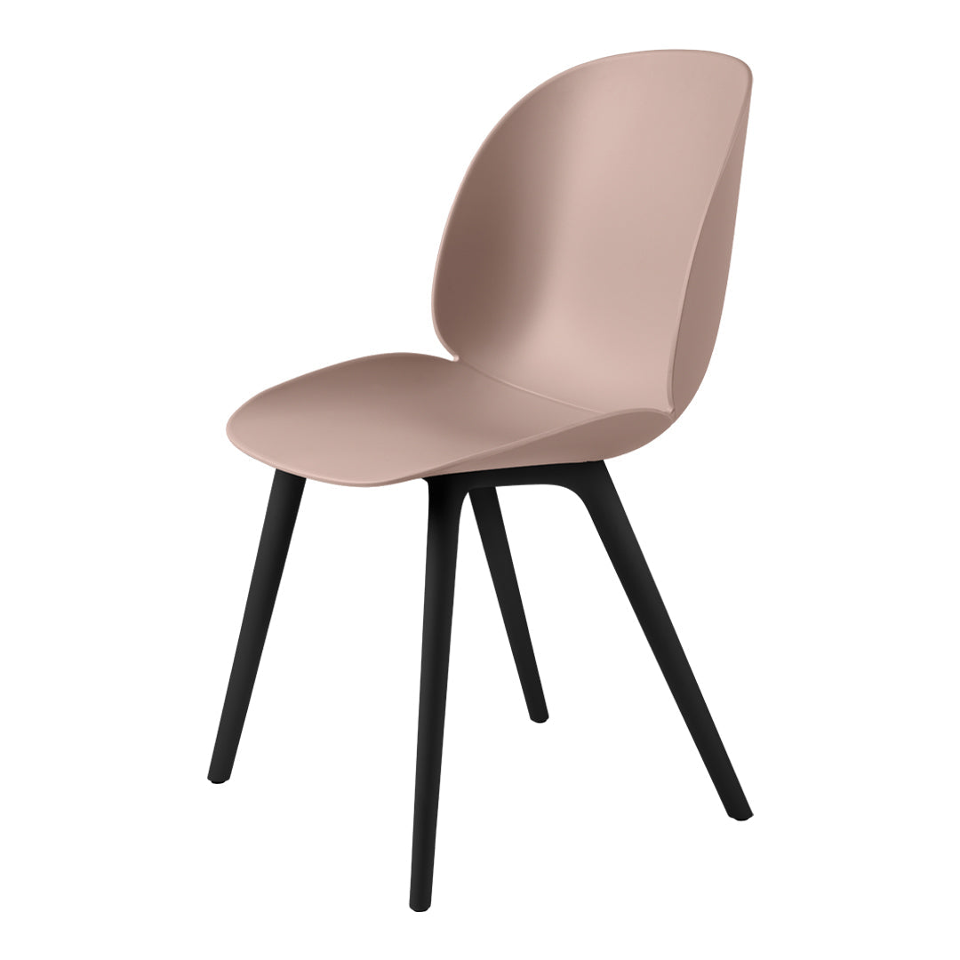 Stylish Beetle Dining Chair with Black Plastic Base - Modern Kitchen & Dining Room Furniture for Home & Restaurant Use