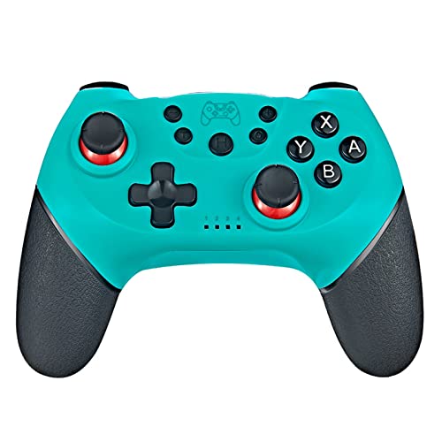 Wireless Bluetooth Pro Controller for Nintendo Switch - Vibration & Six-Axis Gyroscope Gamepad (Black/Green) - Perfect for Gaming, Multiplayer & Long Play Sessions