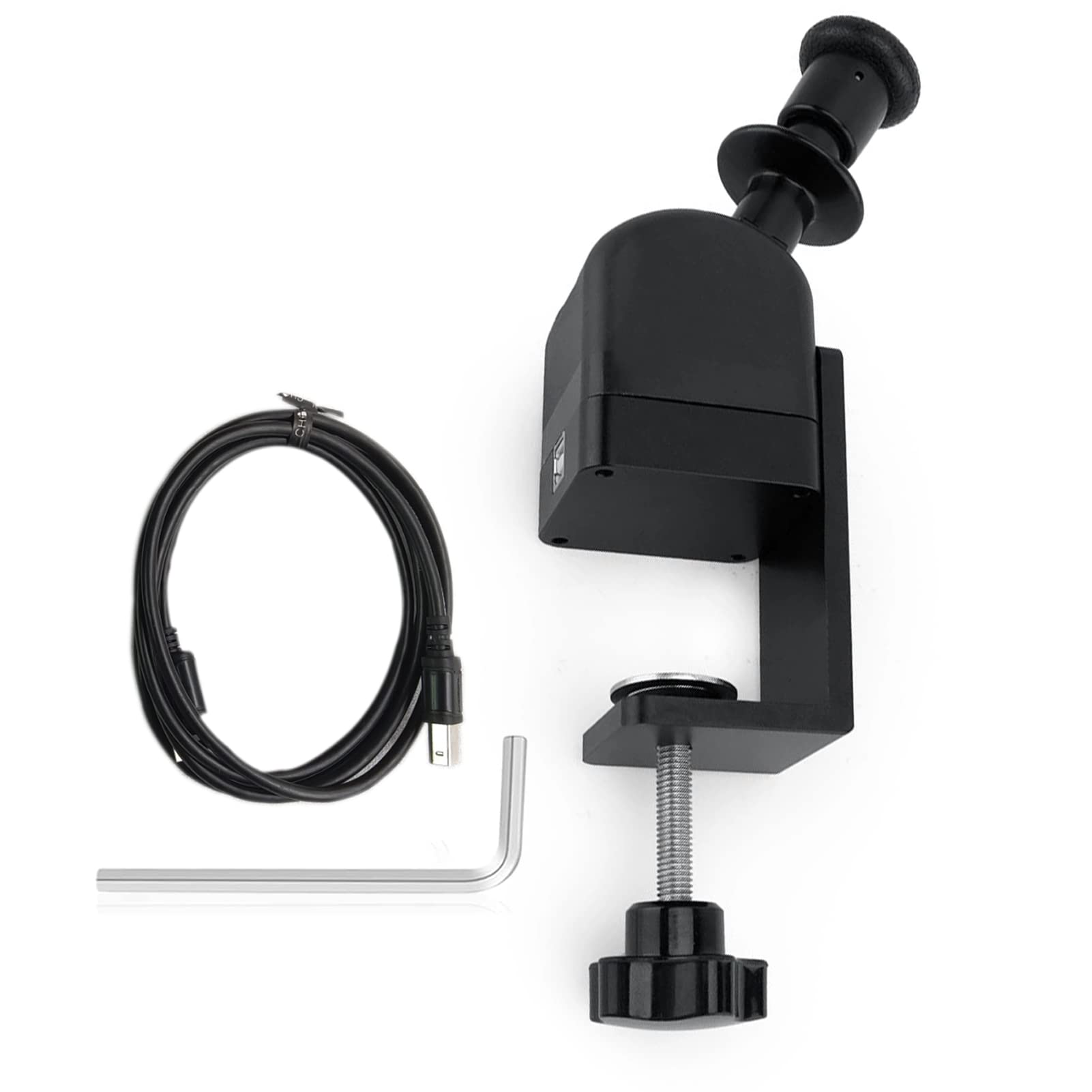 Obokidly USB Sim Racing Hand Brake - PC Truck Handbrake for ETS2 Euro Truck Simulator 2 | Compatible with Logitech G27/G29/G920/G923 & Thrustmaster T300RS/GT | Perfect for Drifting, Rally & Sim Racing Games | Durable Clamp Design for Realistic Driving Experience