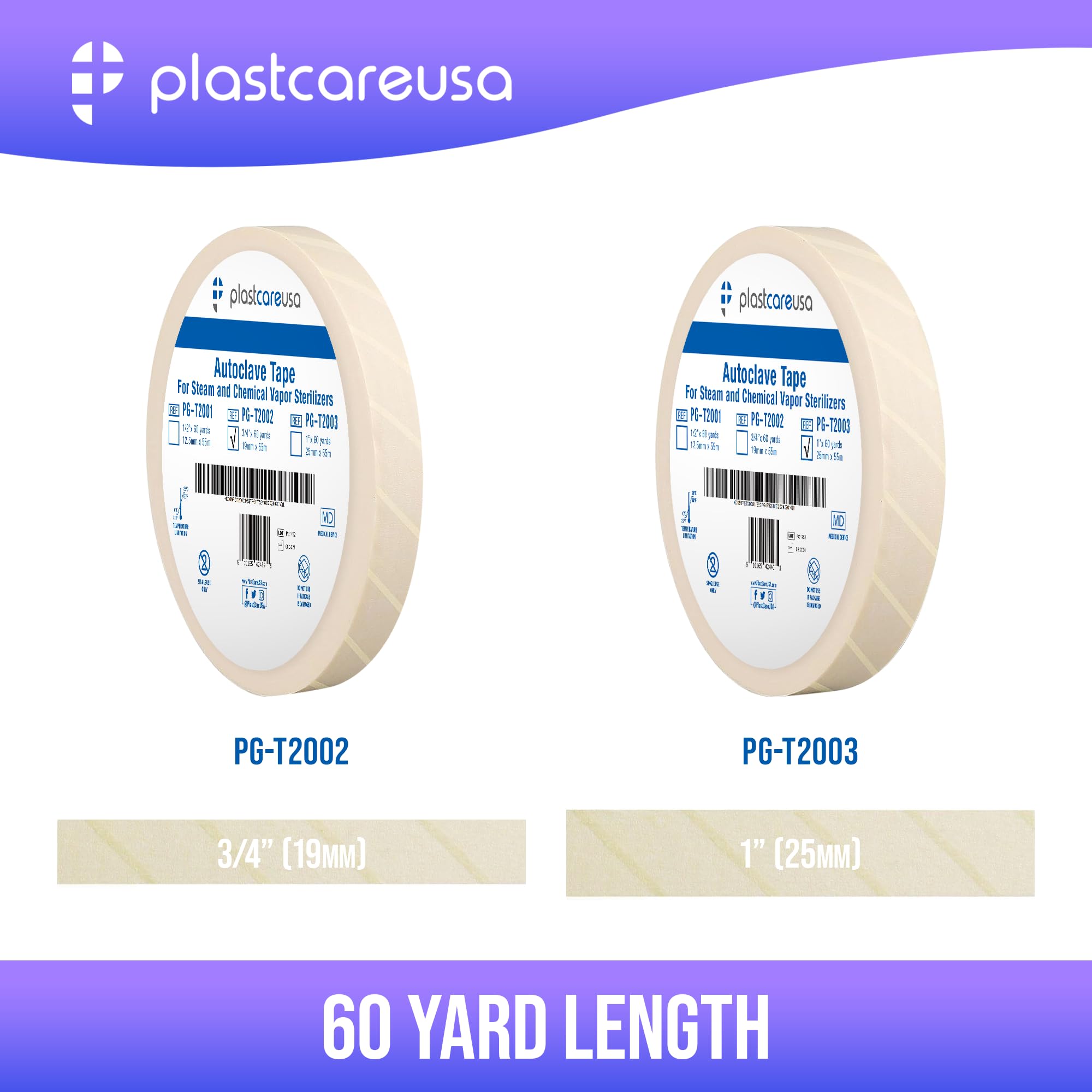Autoclave Sterilization Tape (2-Pack, 1