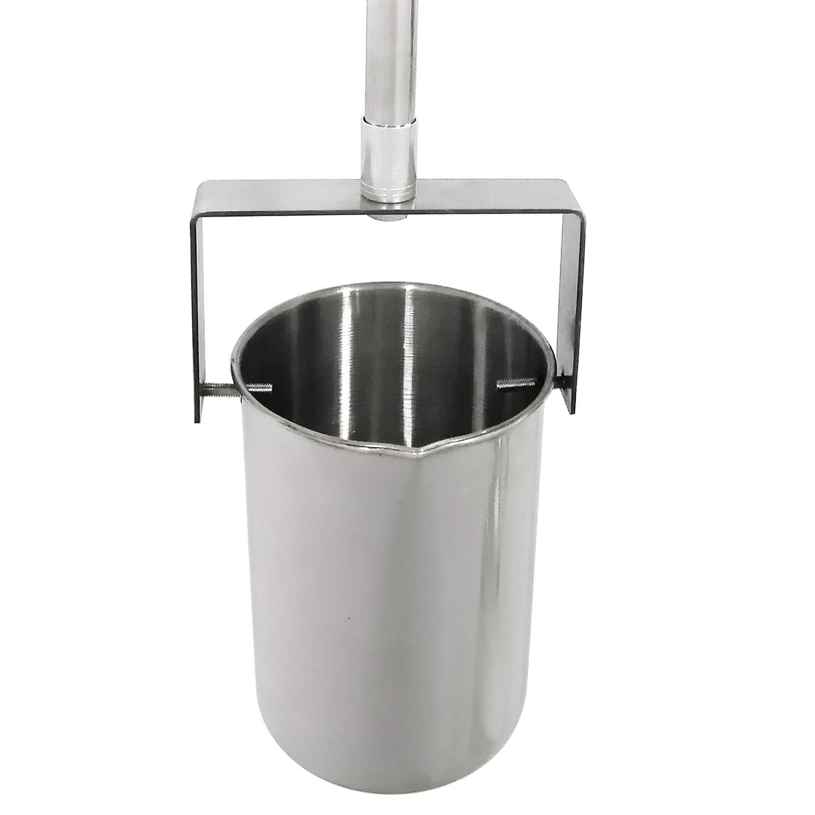 Stainless Steel Telescopic Water Sampler with 1000ml Pendulum Beaker - Adjustable 0.87m to 2.1m Sampling Rod for Environmental Testing, Lake Water Collection & Laboratory Analysis