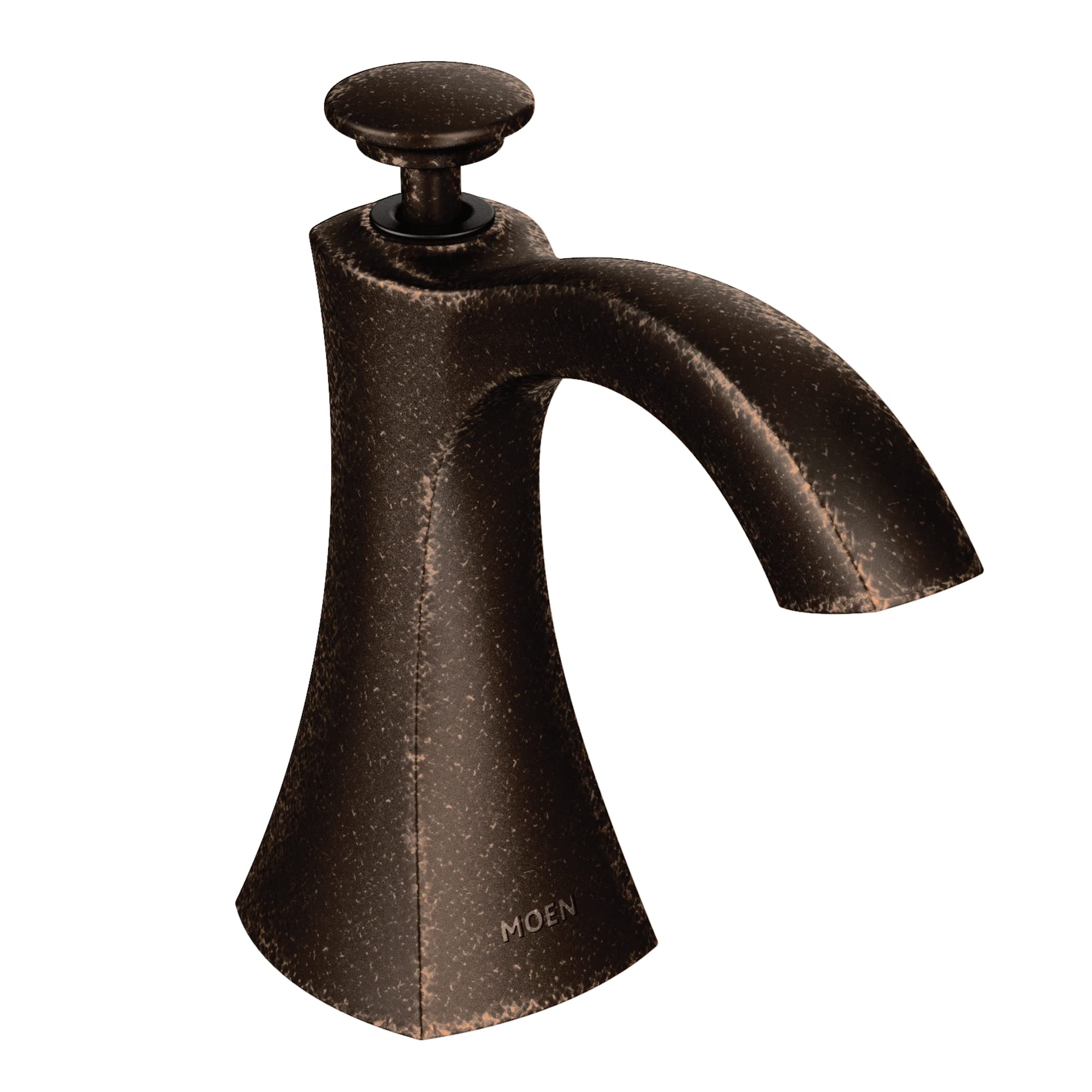 Moen S3948ORB Oil Rubbed Bronze Transitional Deck Mounted Kitchen Soap Dispenser - Refillable Above Sink Bottle for Hand Soap & Dish Soap - Perfect for Farmhouse, Modern & Traditional Kitchens