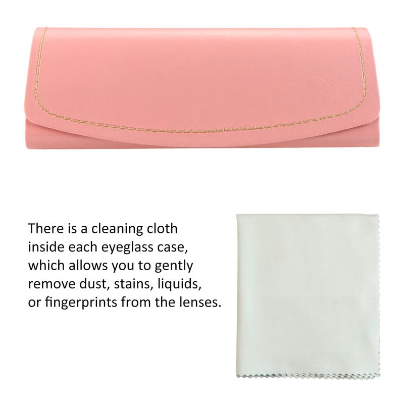 Durable Hard Shell Eyeglass Case for Men, Women & Kids - Protective Sunglasses & Eyeglasses Storage - Perfect for Travel, School & Everyday Use