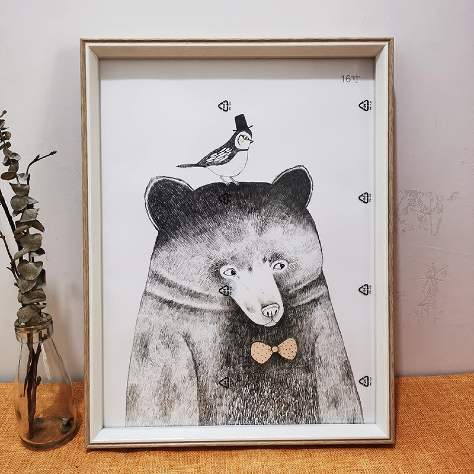 Nordic Simple Photo Frame - Plastic Glass Picture Frames for Wall Hanging, Home Decor, Poster Display - Perfect for Living Room, Bedroom & Office Decorations