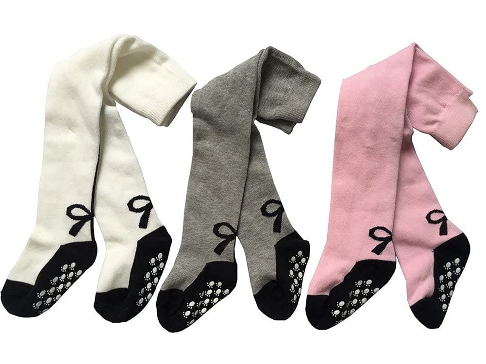 Toptim Non-Slip Baby Girl's Tights & Leggings - Soft Toddler Stockings for Playtime, Daycare & Special Occasions