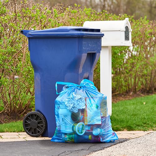 Hefty Blue 30 Gallon Trash Bags - 36 Count | Heavy Duty, Leak Proof | Perfect for Kitchen, Garage & Outdoor Waste Disposal
