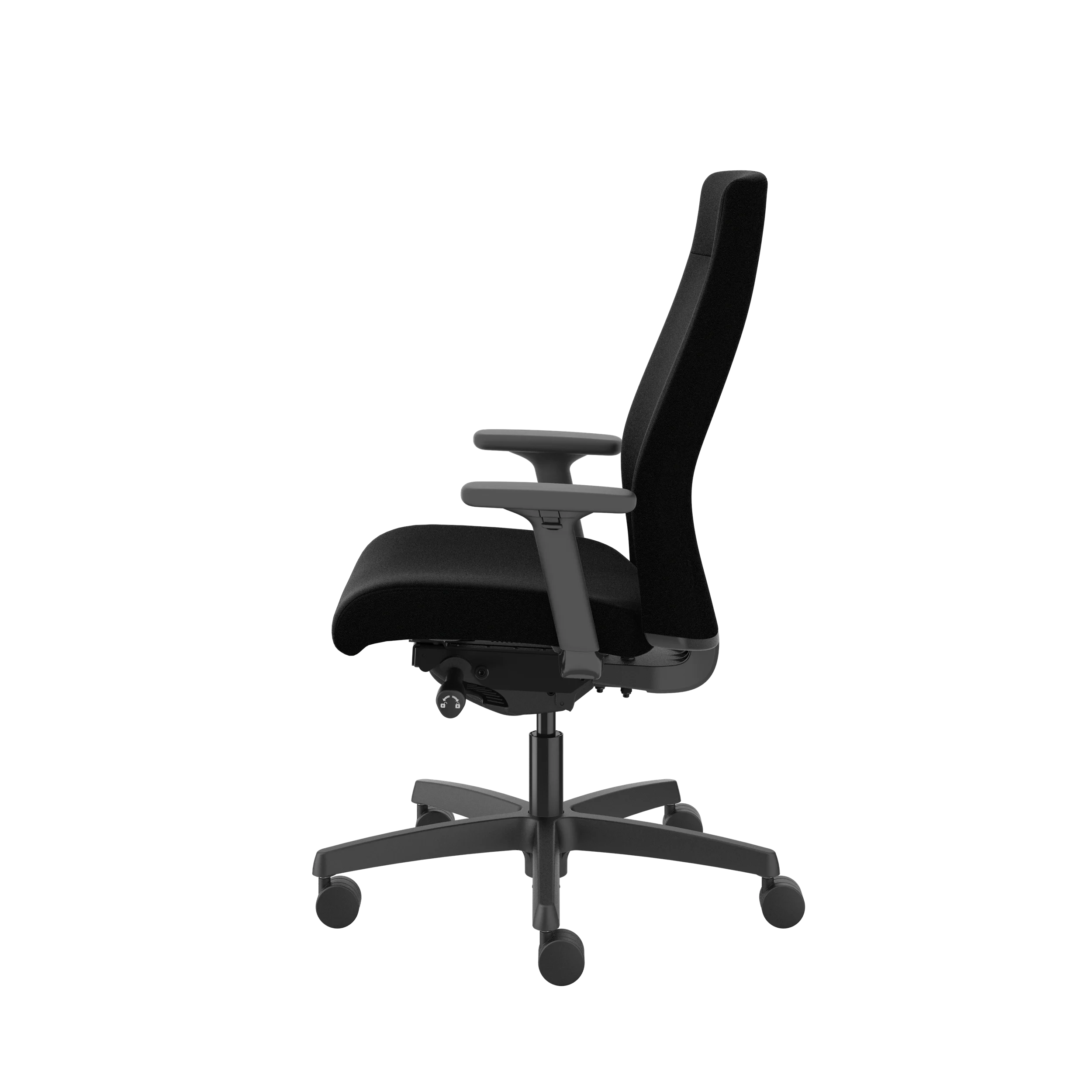 HON Ignition Upholstered Mid Back Office Chair - Ergonomic Mesh Task Chair with Adjustable Lumbar Support for Home & Office Workspace - Perfect for Long Hours of Computer Work and Video Conferencing