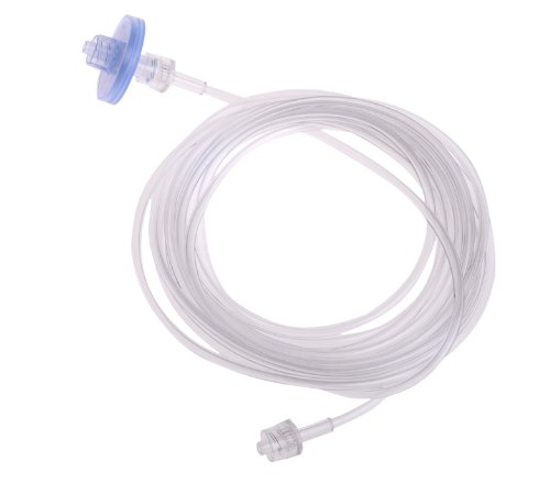 Medline DYNJAA05 Disposable Gas Sampling Lines with Filter - Case of 50 - Ideal for Medical, Laboratory & Hospital Use