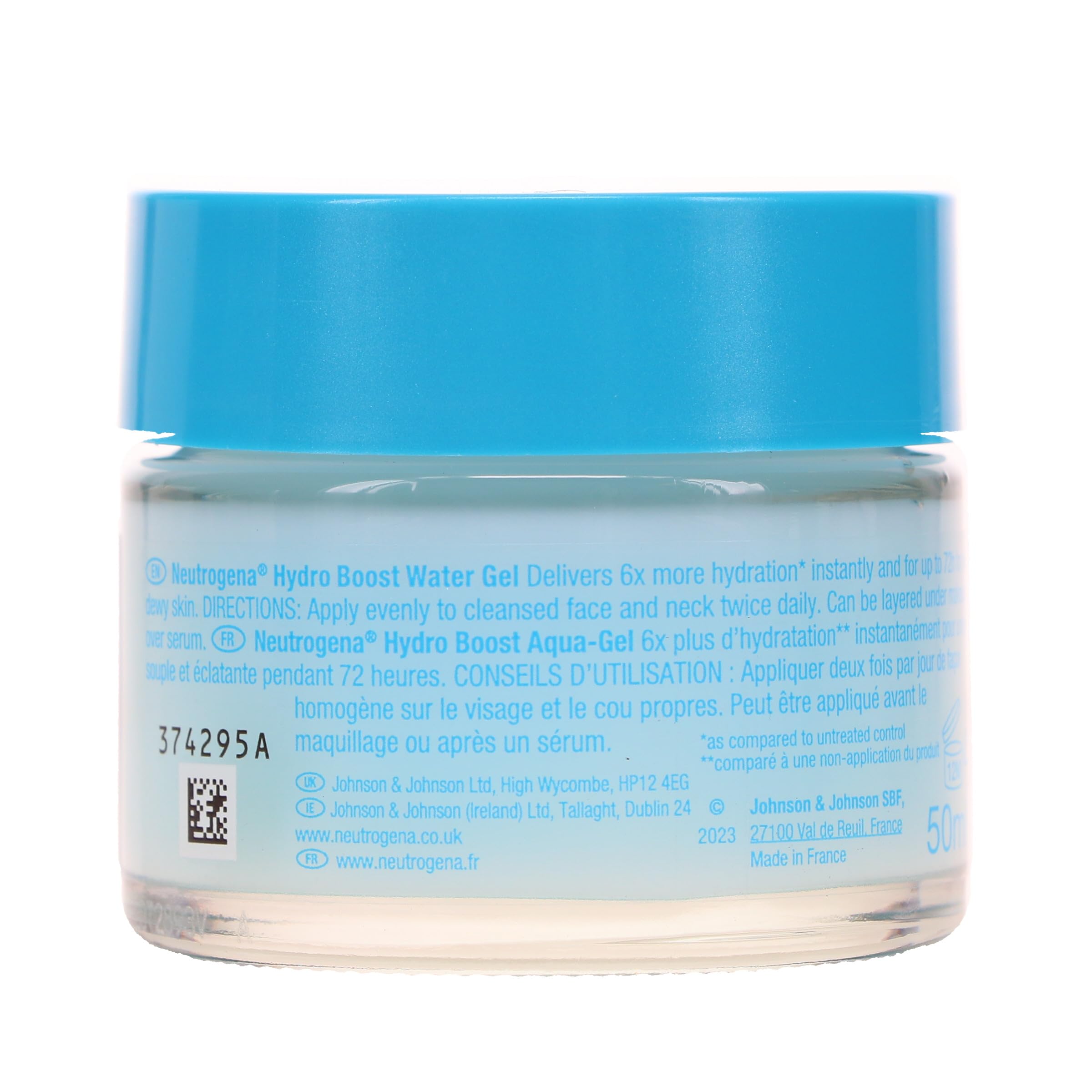 Neutrogena Hydro Boost Hyaluronic Acid Water Gel Moisturizer for Dry Skin - Oil-Free, Non-Comedogenic Face Lotion, 1.7 fl oz - Hydrates & Plumps Skin for Daily Use, Day & Night Skincare Routine