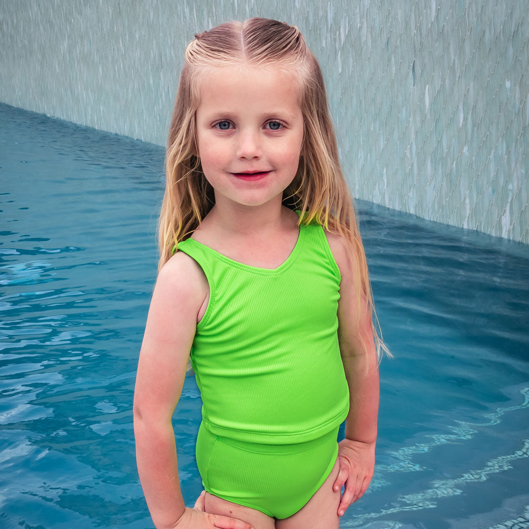 Neon Green Ribbed