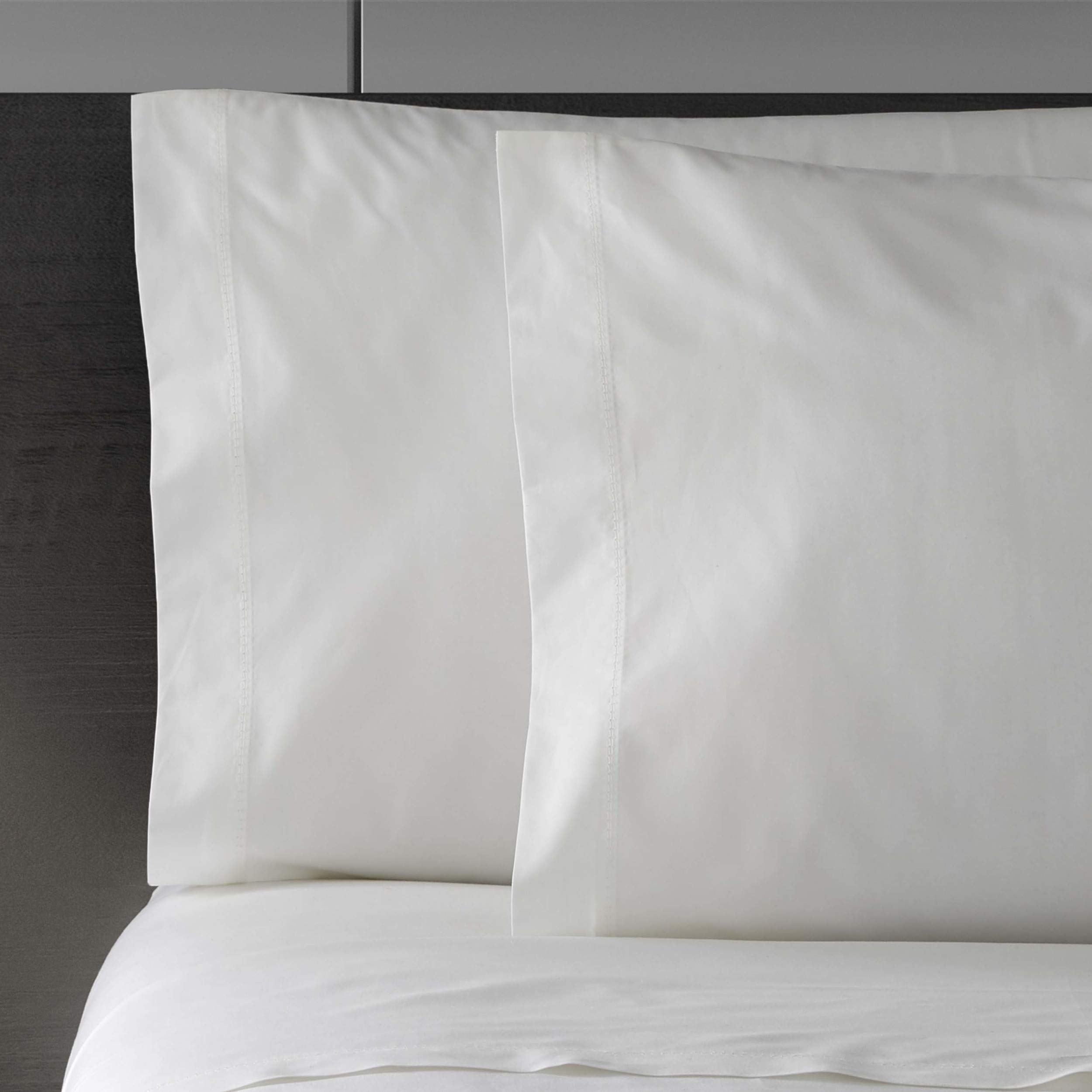 Vera Wang Cotton Percale King Sheets - Crisp Cool Bedding Set for Luxury Bedrooms