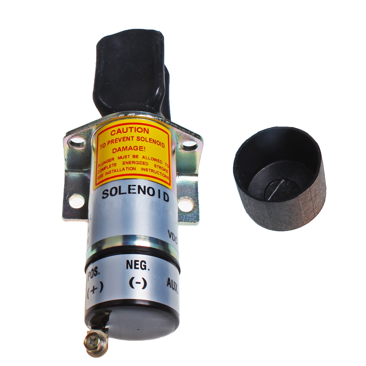 Woodward Engine Solenoid Coil 12V - Stop Solenoid 1500-2134 1502-12C6G1B1 Replacement Part with 1 Year Warranty | Compatible with Diesel Engines, Generators & Industrial Equipment