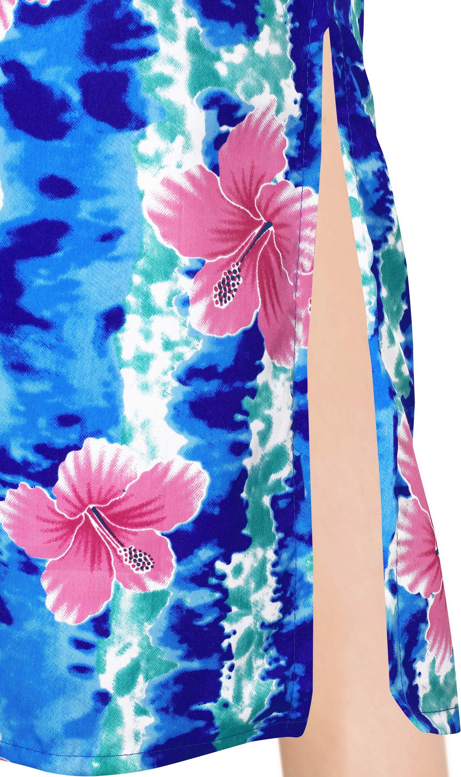 LA LEELA Women's Tube Dress Top Maxi Flowy - Sexy Sleeveless Stretchy Bodycon Dress for Summer, Beach, Party & Night Out