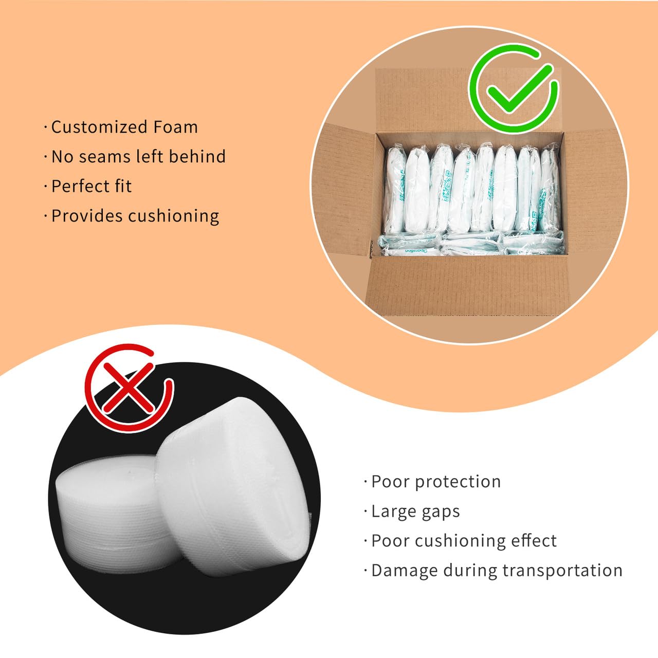 100 Pack Expanding Foam Bags for Packaging - 14” x 16