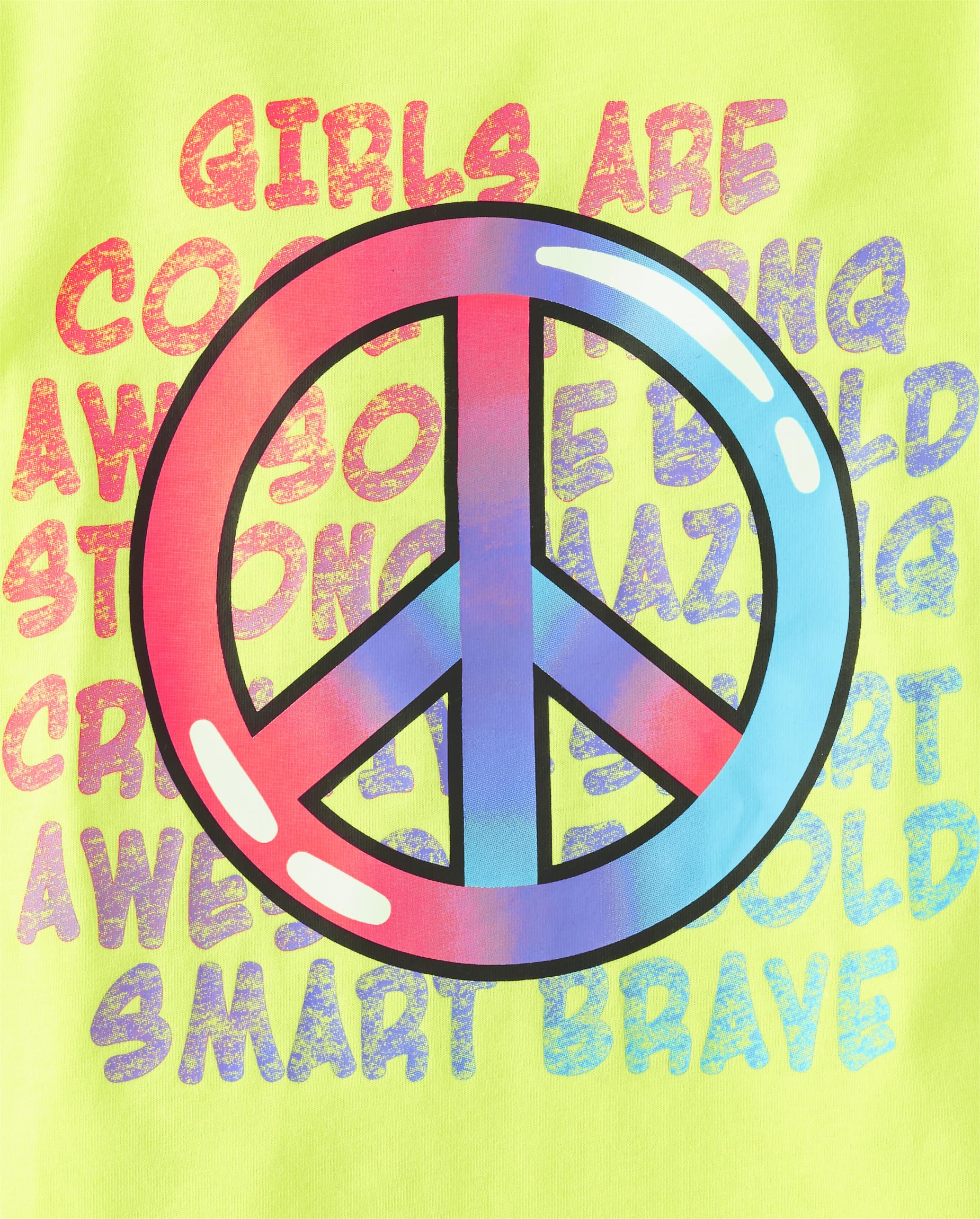 The Children's Place Girl Power Short Sleeve Graphic T-Shirts - 3 Pack | Cute Casual Tees for Girls | Perfect for School, Playdates & Everyday Wear