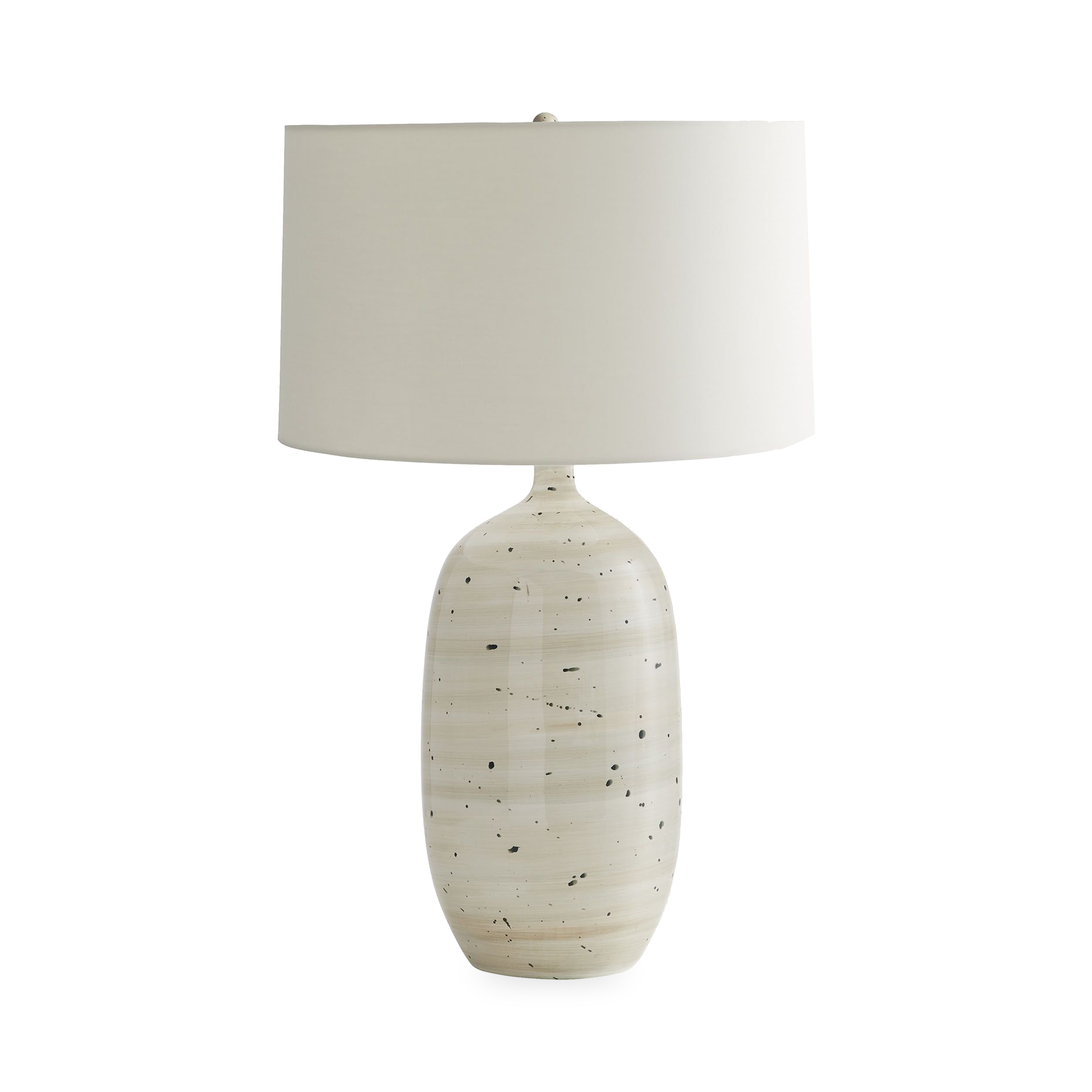Jordyn Ceramic Table Lamp - Modern Home Decor for Bedroom, Living Room & Office - Elegant Nightstand Lighting with Soft Glow