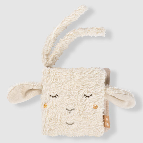 FehnNATUR Soft Sensory Book for Babies - Interactive Touch & Feel Activity with Sheep Design - Perfect for Early Learning, Toddler Playtime & Montessori Education
