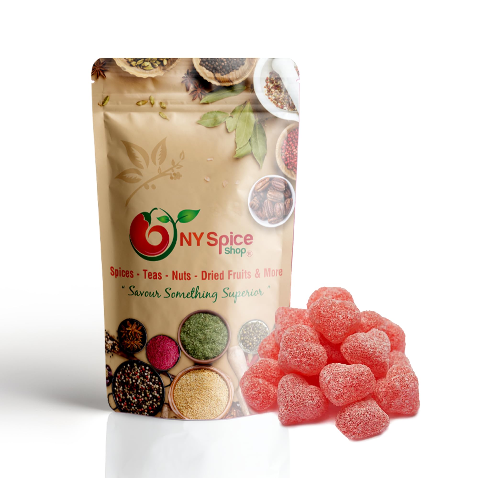 Peach Hearts Gummy Candy 3lb - Sweet Peach Gummies for Valentine's Day & Parties