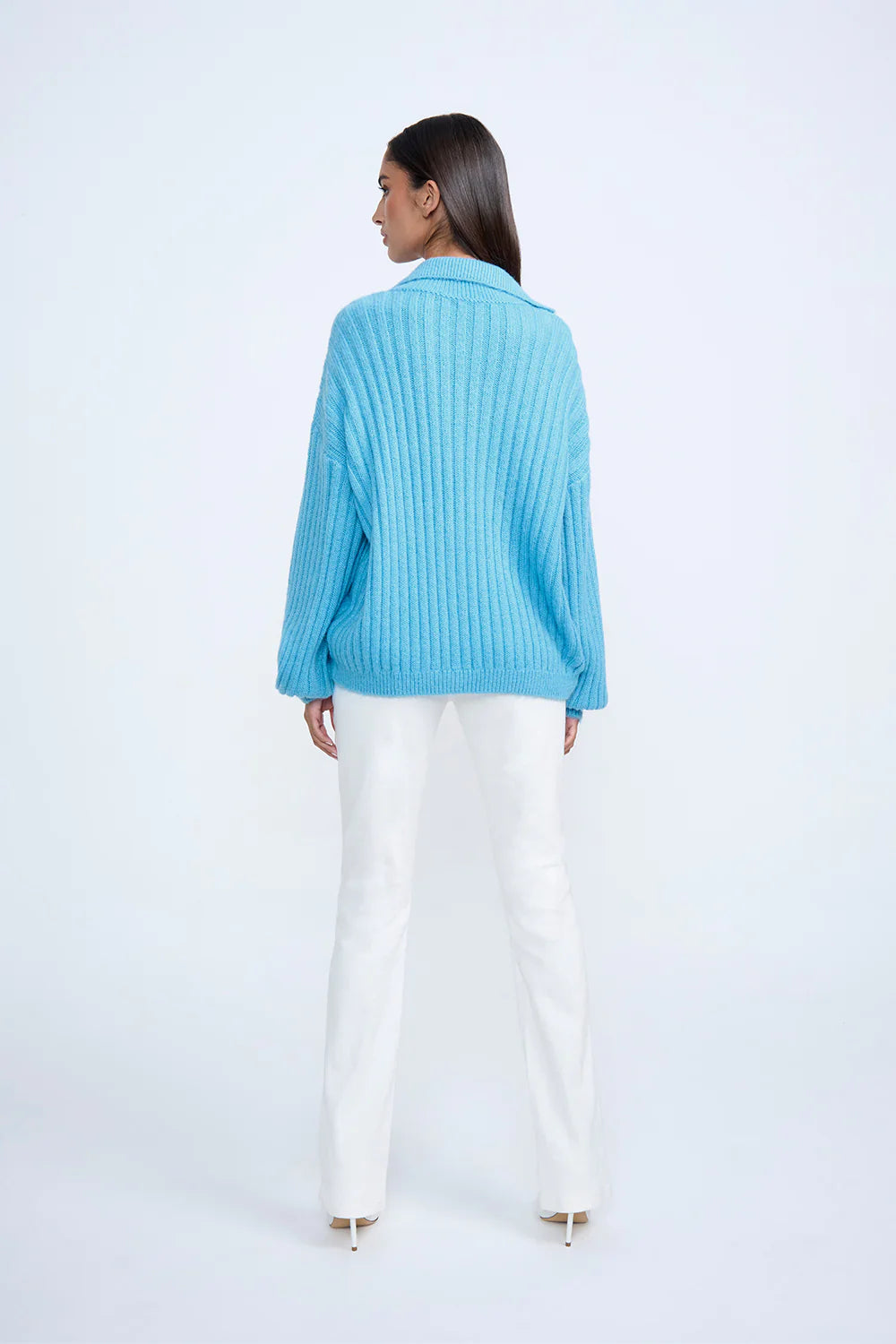 Stylish Blue Cosmic Knit Sweater for Women | Soft & Comfortable Winter Pullover | Perfect for Casual Outfits & Cozy Evenings