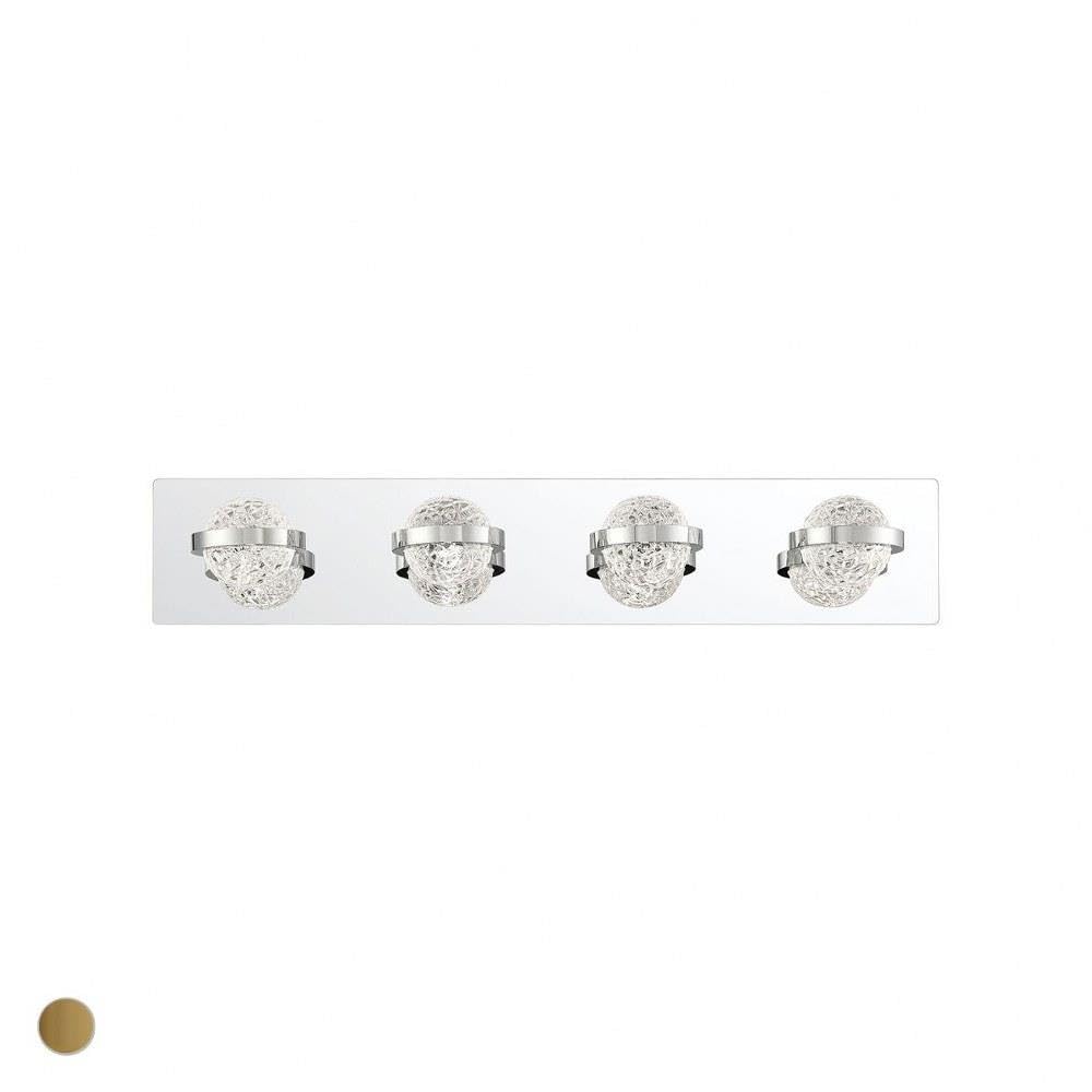 26.25 Inch 20W 4-LED Bathroom Light Bar - Chrome Finish Traditional Vanity Mirror Light for Bathroom & Makeup Area | Perfect for Modern Home Decor and Spa-Like Ambiance