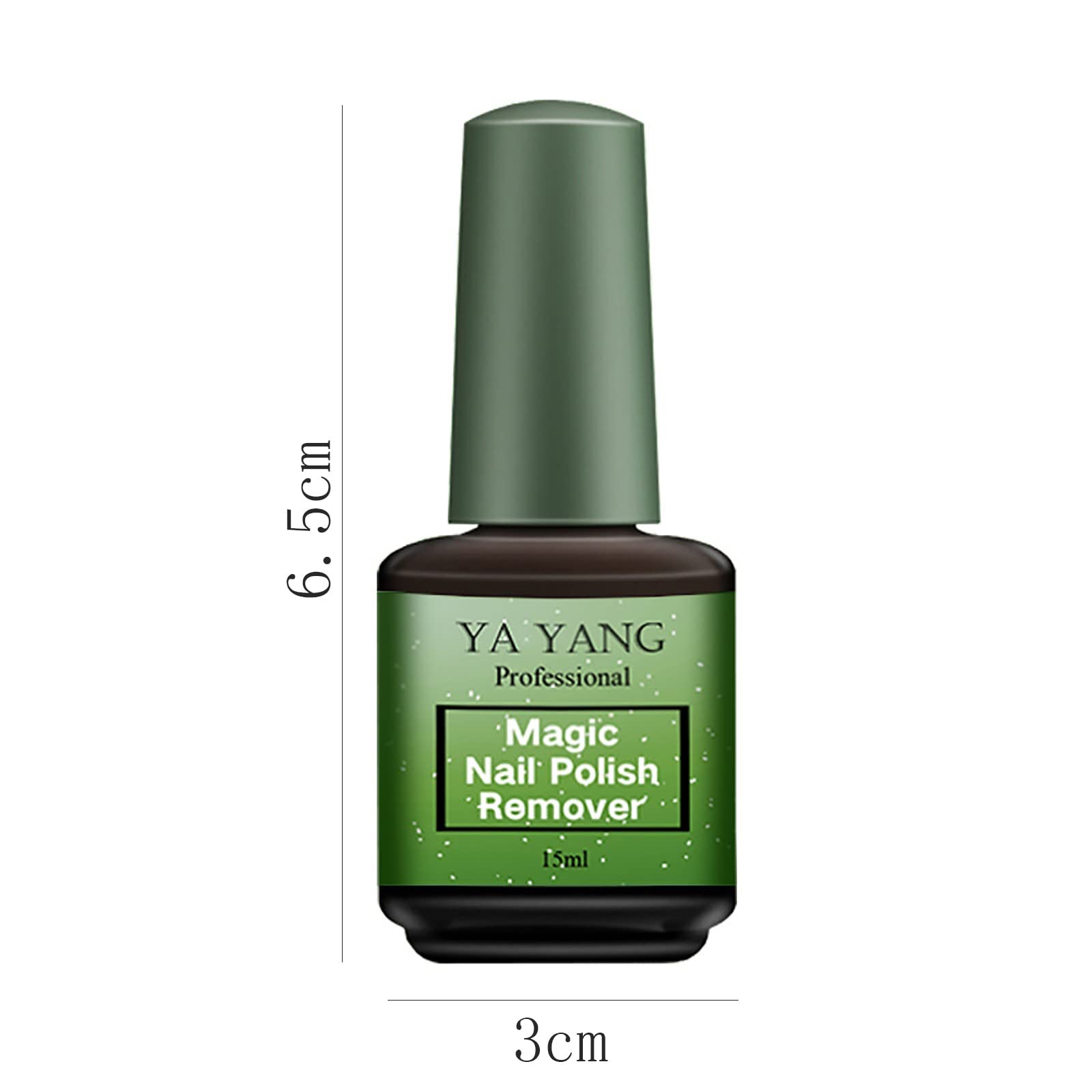 15ML Gel Nail Polish Remover - Fast & Gentle Nail Polish Salon Remover with Cuticle Buffer - Perfect for At-Home Manicures & Professional Nail Salons