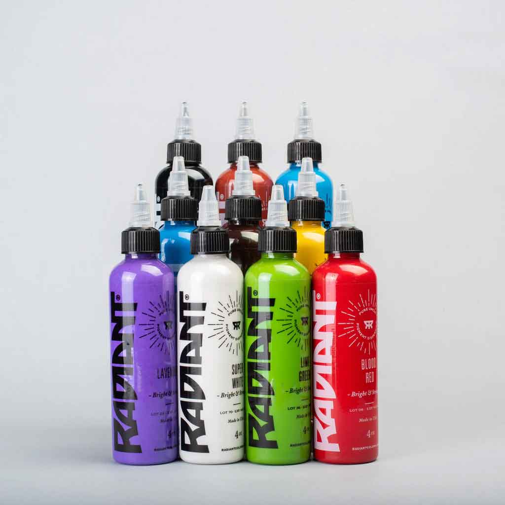 10-Color Professional Tattoo Ink Set - Vibrant, Long-Lasting & Safe for All Skin Types | Ideal for Tattoo Artists, Beginners & DIY Enthusiasts | Perfect for Sleeves, Cover-Ups & Detailed Artwork