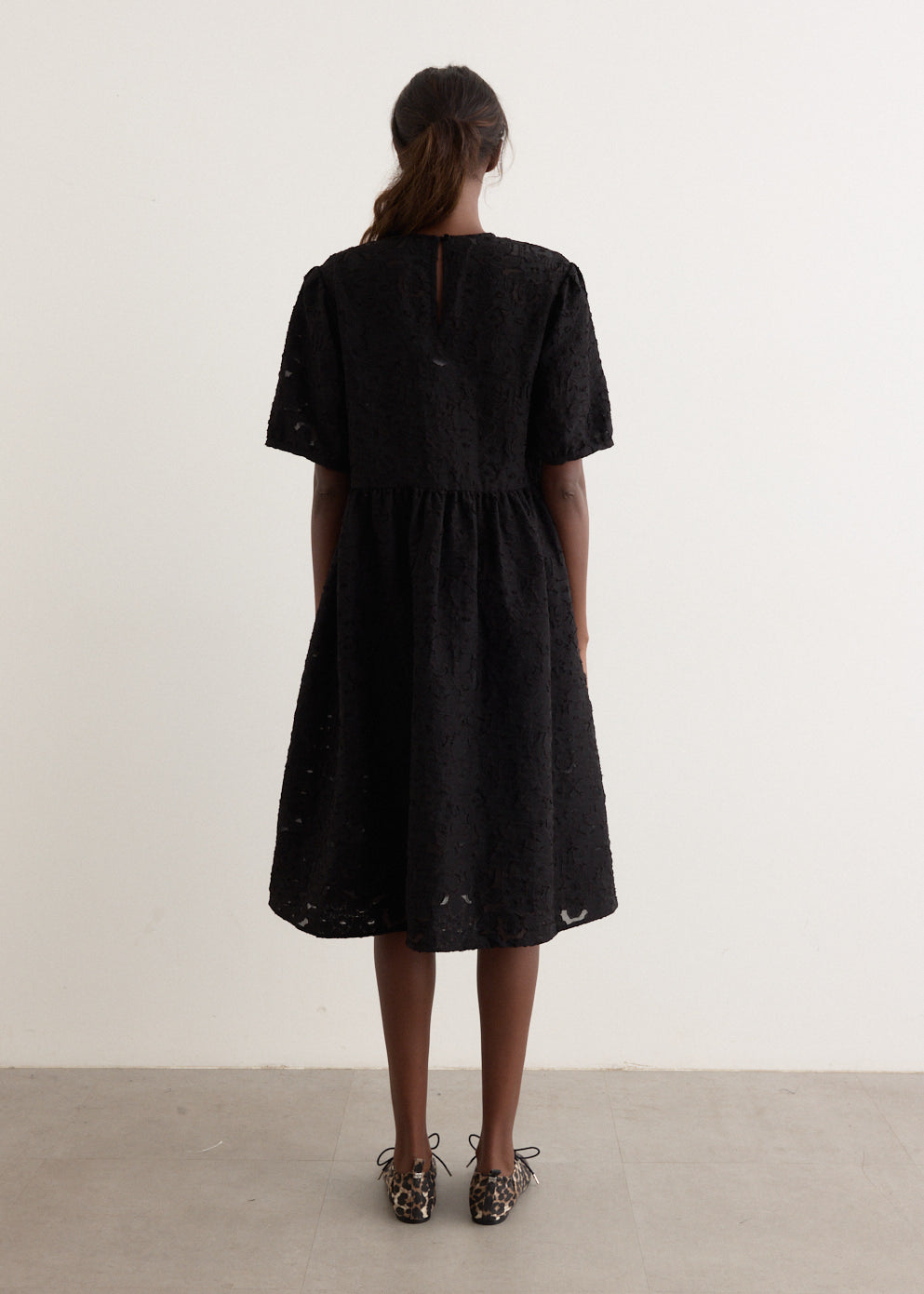 Agdel Women's Black Dress - Elegant & Comfortable Formal Wear for Office, Party & Evening Events