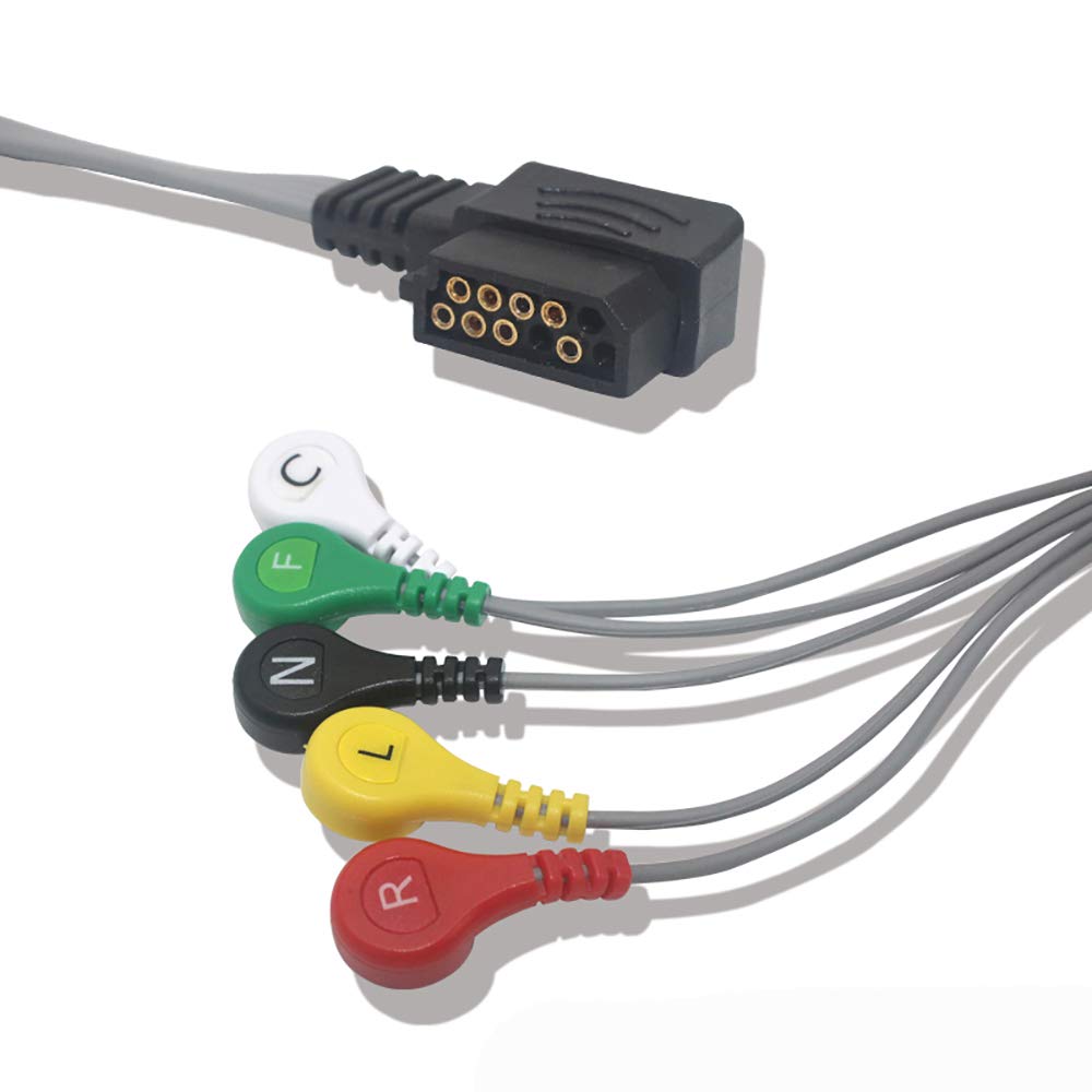 5-Lead 11-Pin Conductance Cable for Philips Ditrak XT Tester - Replacement Fitness & Activity Monitor Cable - Body Composition Analyzer Accessory - Ideal for Gym, Clinic & Health Assessments