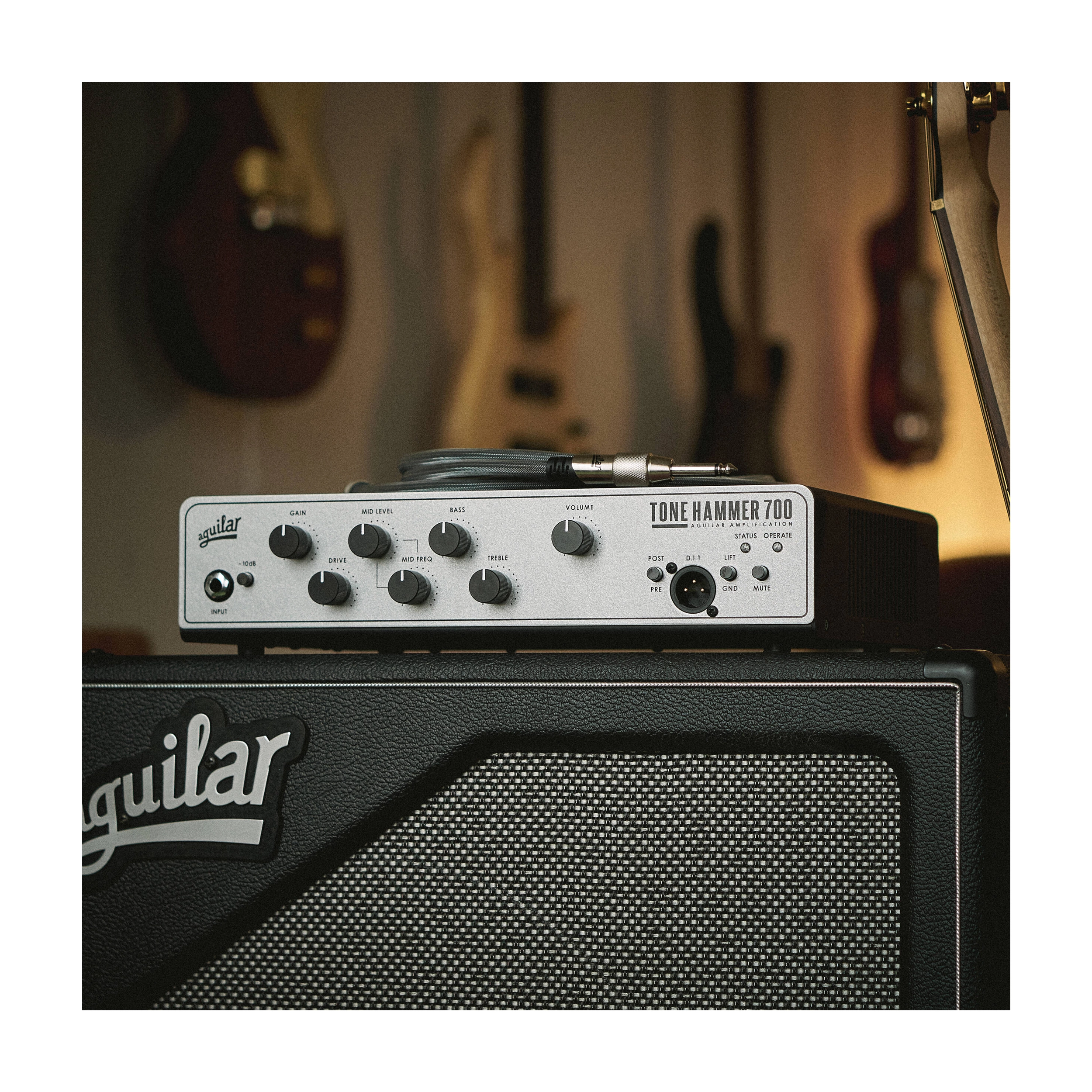 Aguilar TH700V2 Tone Hammer Gen 2 700W Bass Amp Head - Professional Bass Amplifier for Live Performances & Studio Recording