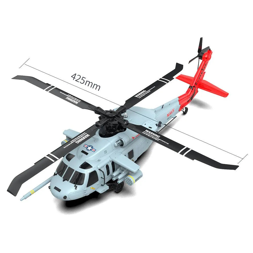 Yuxiang F09 Black Hawk 1/47 Scale RC Helicopter - 2.4G 8CH Remote Control, 6-Axis Gyro, GPS, 5.8G FPV Transmission - Perfect for Outdoor Flying, Aerial Photography & RC Hobbyists