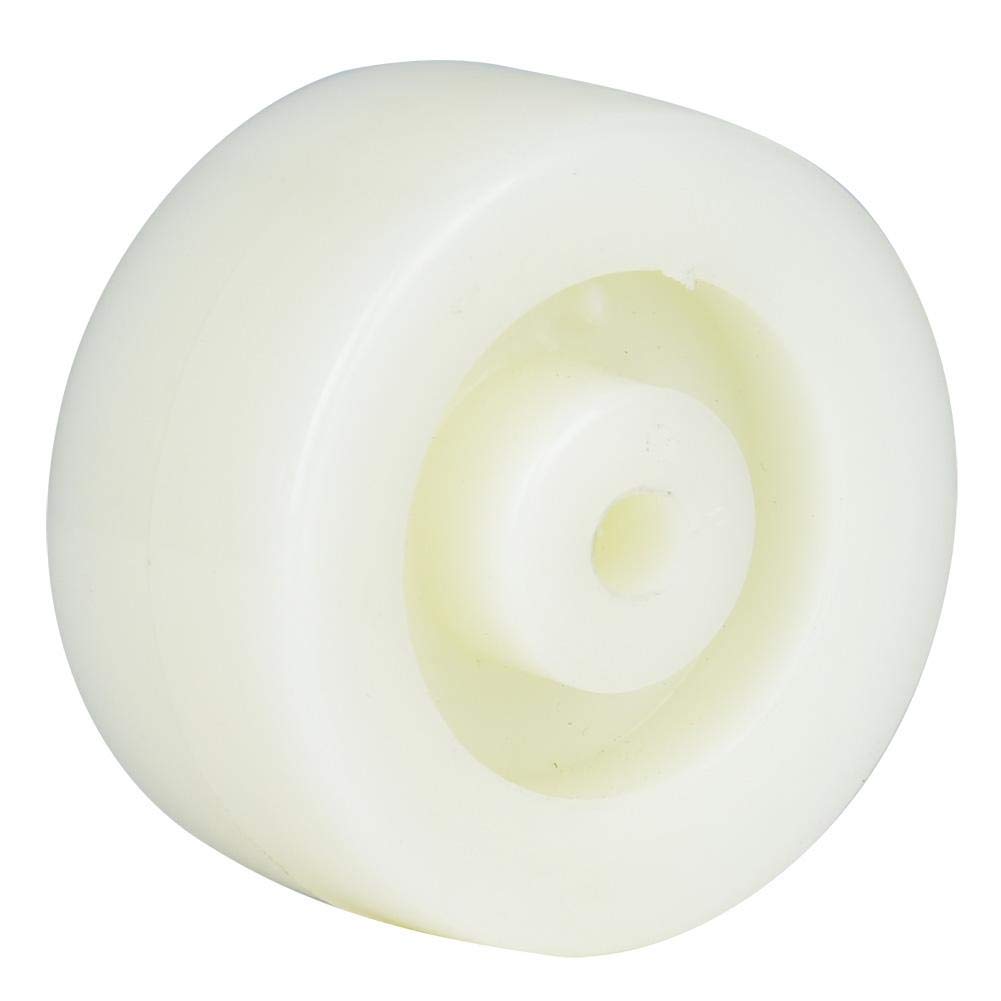 2-Inch Nylon Roller Wheel - Heavy Duty Round Pulley Caster for Small Flat Carts, Furniture & Equipment - Smooth Rolling Support Wheels (Pack of 10) - Perfect for Warehouse Carts, Dollies, Workbenches & Industrial Applications