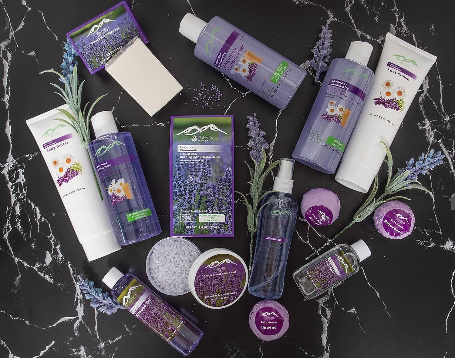 Luxury Spa Gift Basket for Women & Men - 20 Piece Natural Spa Kit with Body Lotion, Bath Bombs & More | Perfect Birthday, Anniversary & Self-Care Gift | Home Spa Relaxation Set for Her & Him