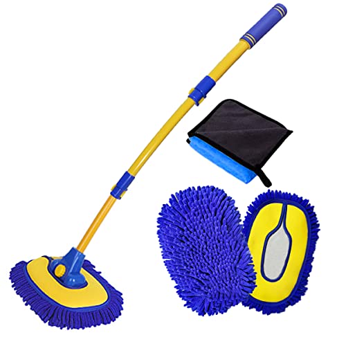 Blue Mop With Blue Washing Cloth
