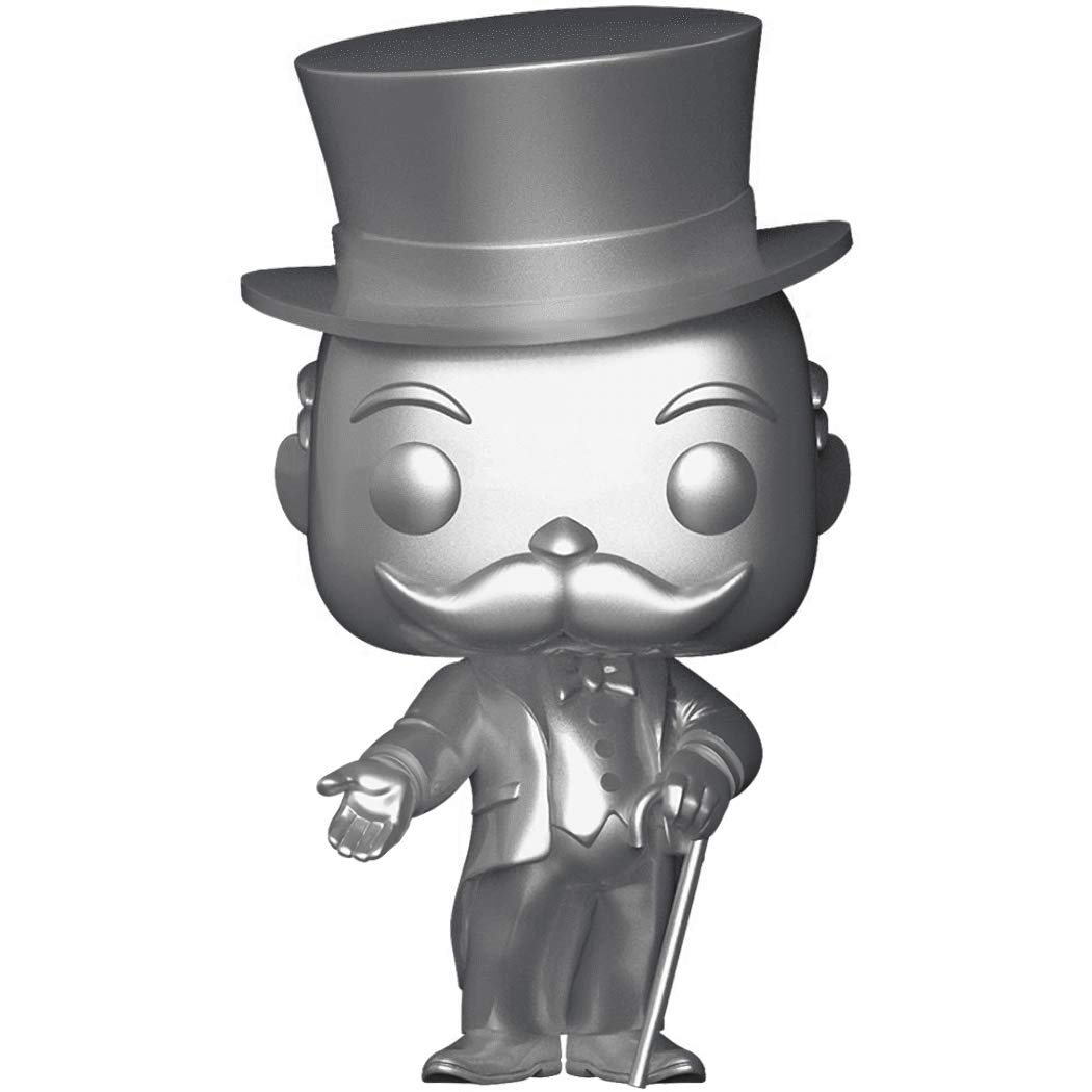 **Funko POP! Mr. Monopoly Board Game Vinyl Figure (Funko Shop Exclusive) with PET Plastic Protector Case – Collectible Toy for Monopoly Fans & Game Night Decor**