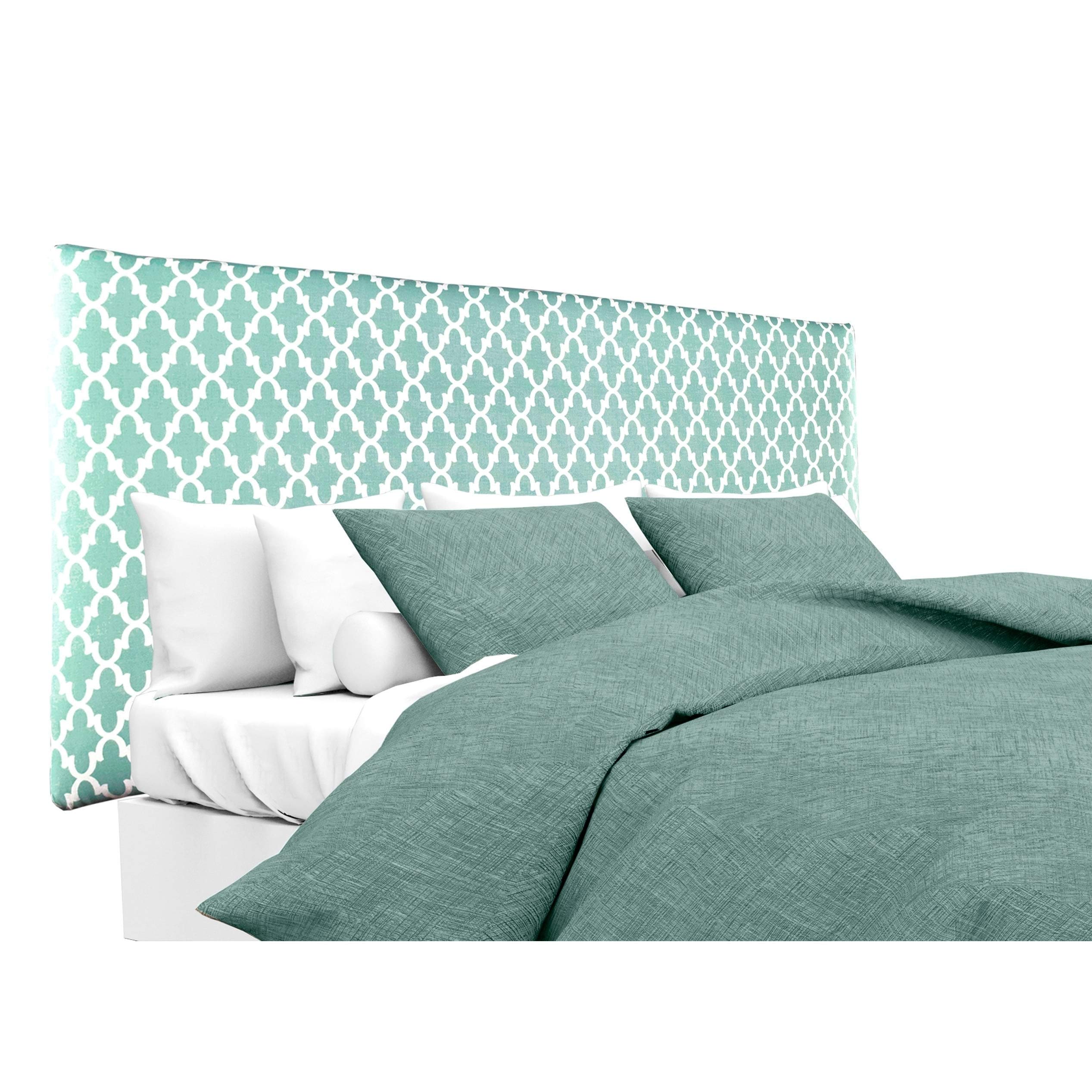 MJL Furniture Alice Padded Headboard - Contemporary Full Size Bedroom Decor with Snowy Finish | Fulton Series USA-Made Headboard for Master & Guest Bedrooms