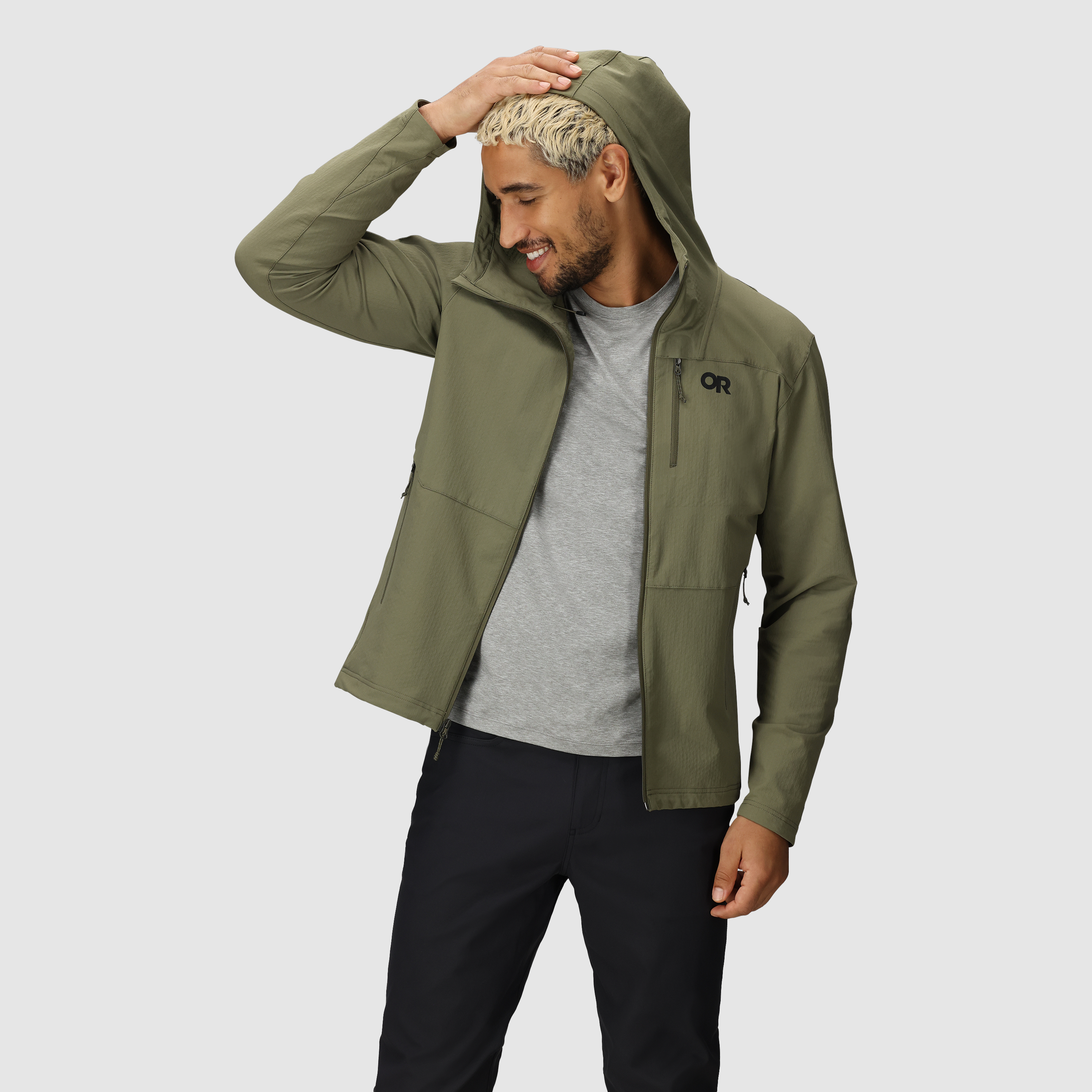 Men's Ultima Soft Shell Hoodie - Lightweight Waterproof Windbreaker Jacket for Outdoor Hiking & Running - Perfect for Camping, Travel & Winter Sports