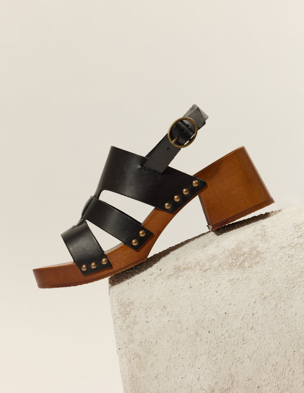 Opunti Black Leather High Heel Sandals - Elegant Women's Dress Sandals for Weddings, Parties & Evening Events