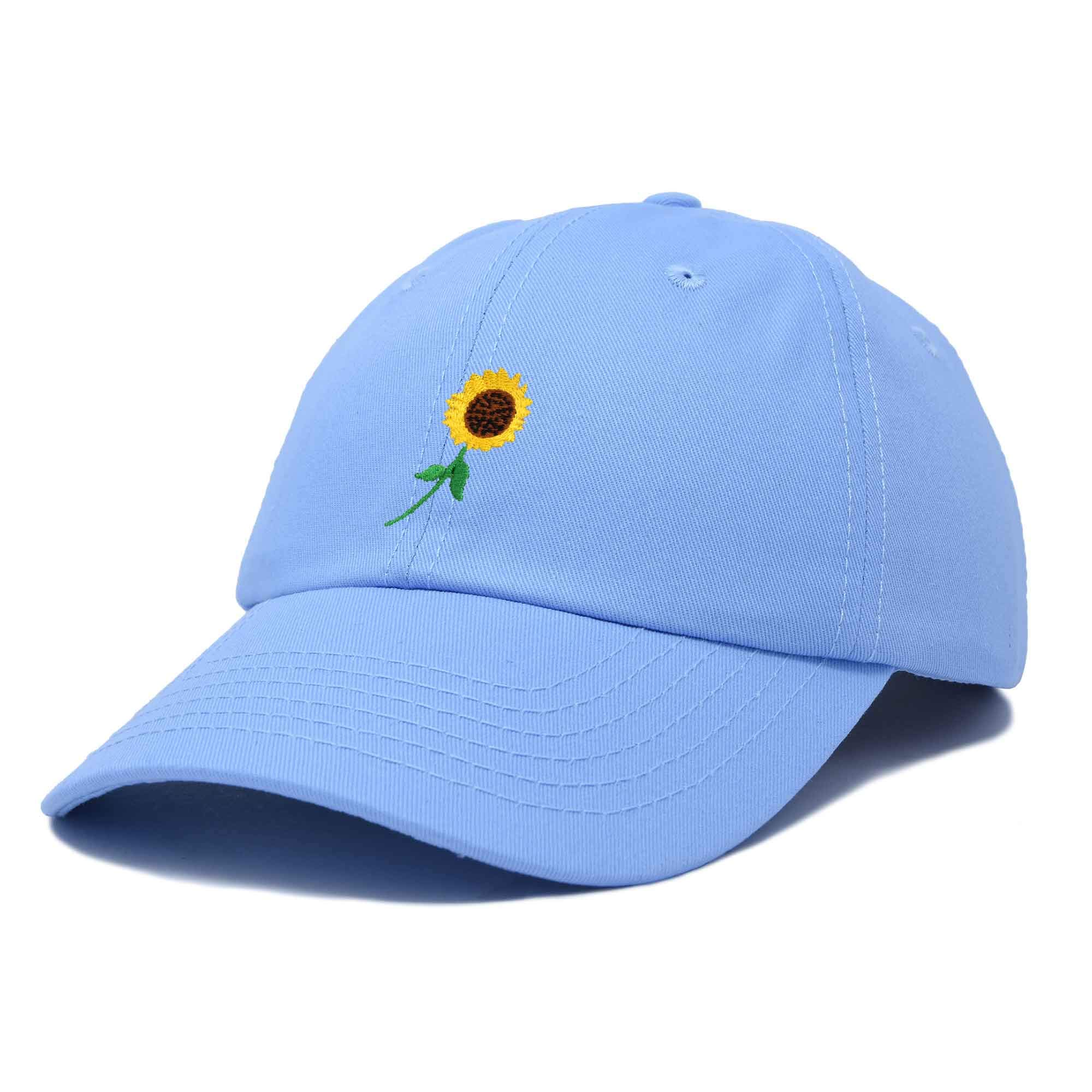 DALIX Women's Floral Sunflower Baseball Cap - Adjustable & Stylish Summer Hat for Outdoor Activities, Beach, Gardening, and Casual Wear