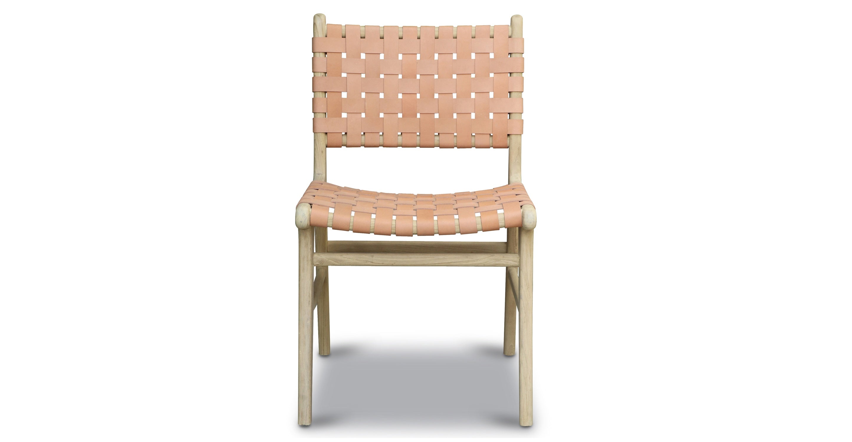 Premium Teak & Leather Dining Chair - Handcrafted Solid Wood & Genuine Leather - Perfect for Dining Room, Kitchen, or Restaurant Use