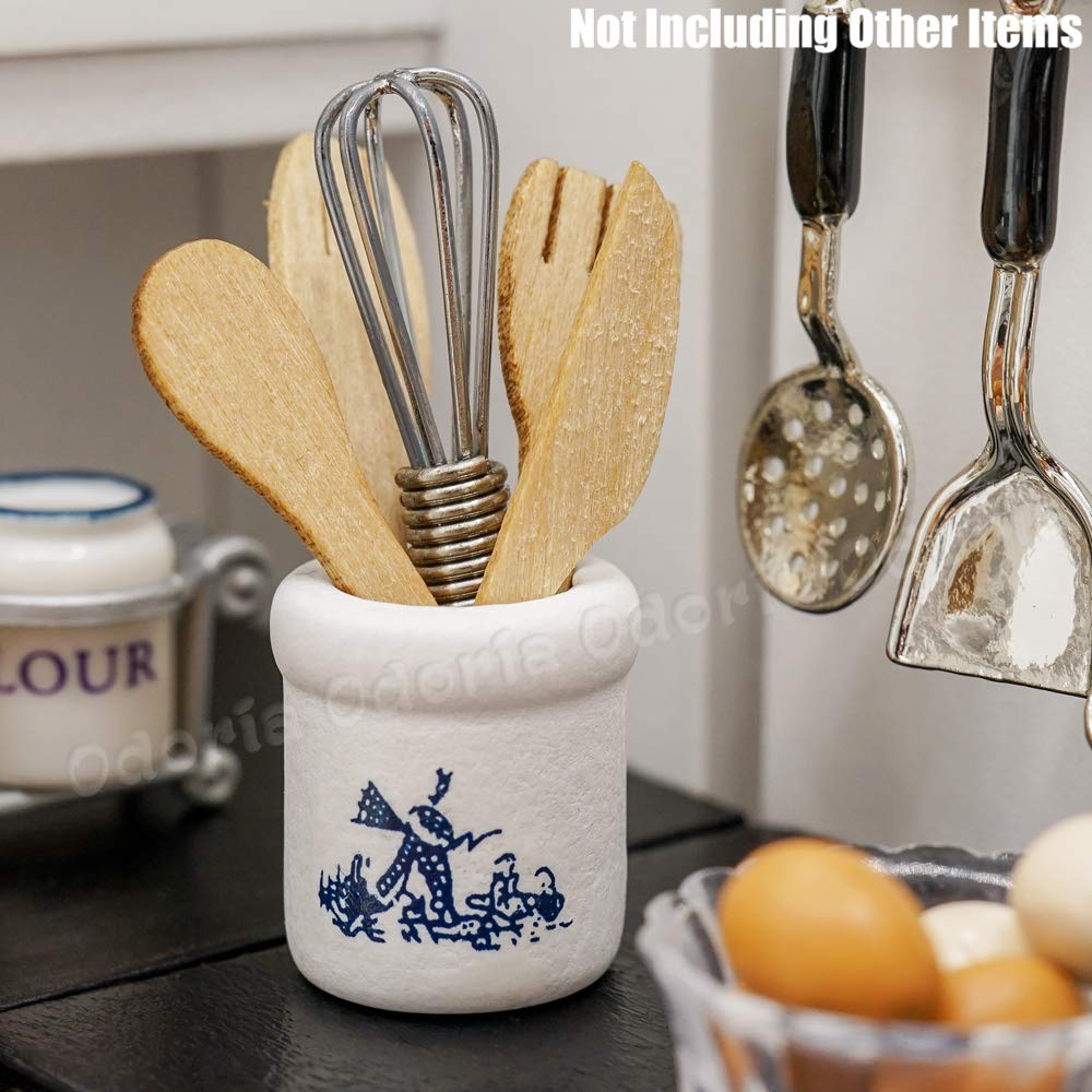 Odoria 1/12 Scale Miniature Kitchen Utensils Set - Tiny Dollhouse Accessories for DIY Crafts, Miniature Cooking Scenes & Model Displays