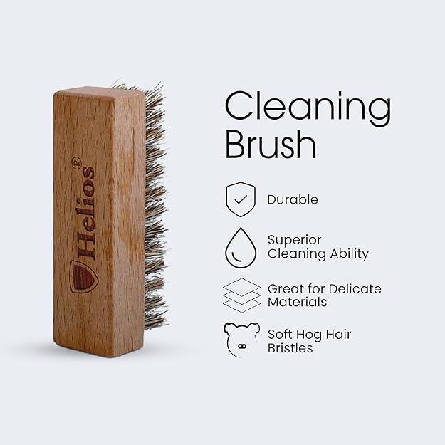 Helios Super Sneaker Cleaner Kit 125ml - All-Purpose Shoe Cleaning Solution with Brush for Nubuck, Leather & Sports Shoes | Perfect for Sneakerheads, Gym & Outdoor Activities
