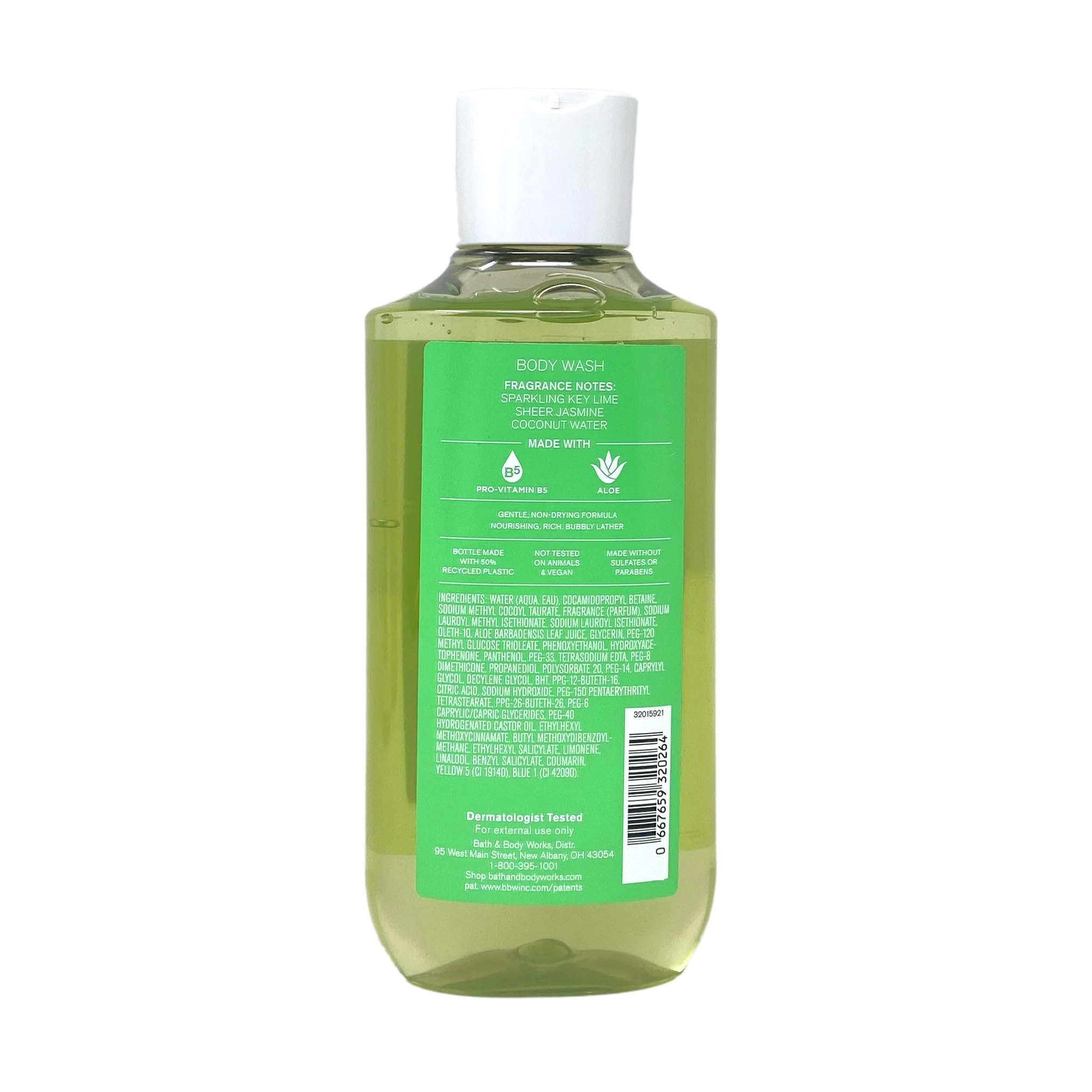 Coconut Lime Verbena Gift Set - Body Cream, Fragrance Mist & Body Wash Trio - Full Size Bath & Body Works Set - Perfect for Spa Day, Relaxation & Gifting