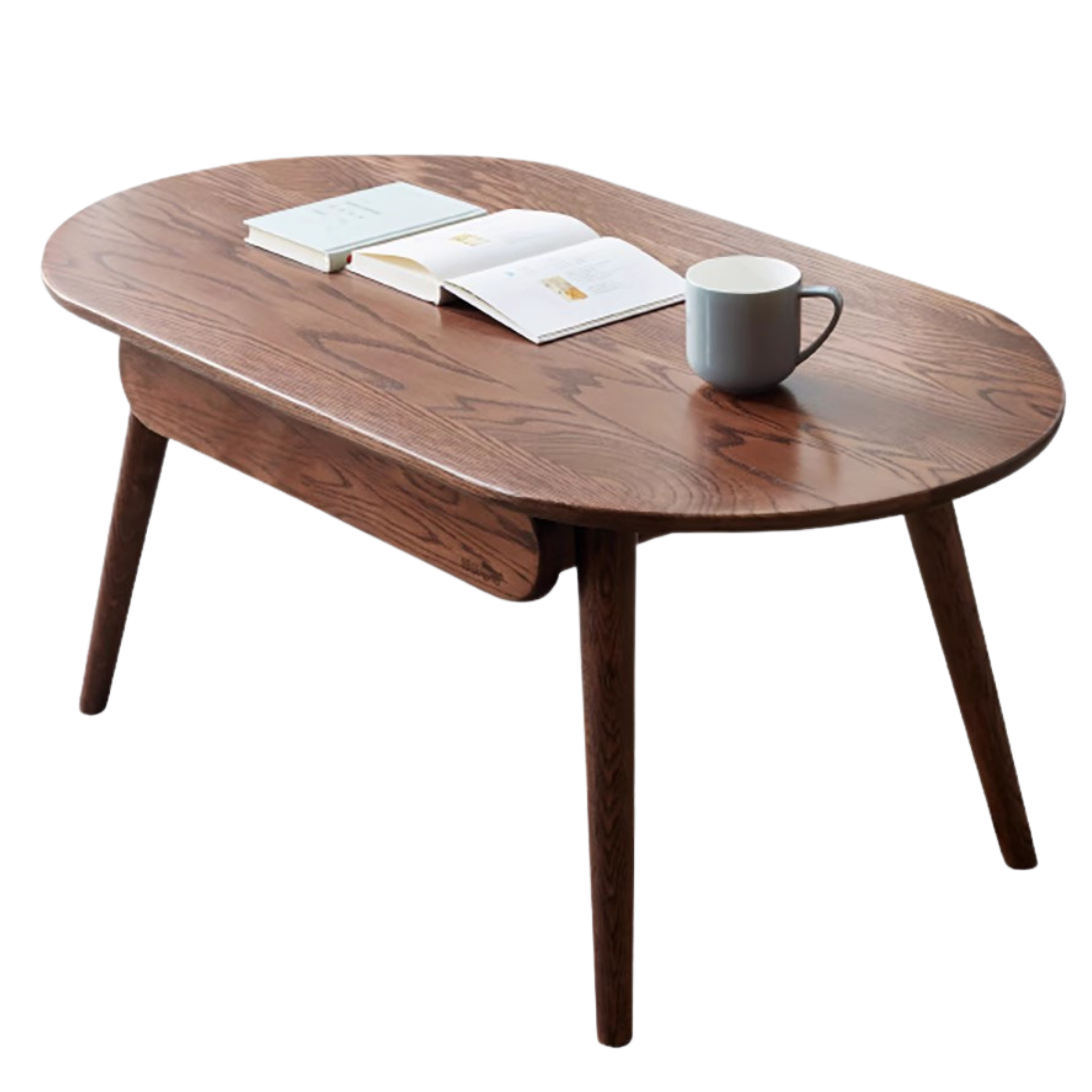 Premium Oak Solid Wood Luxury Coffee Table - Modern & Durable Living Room Centerpiece for Home Decor & Entertainment