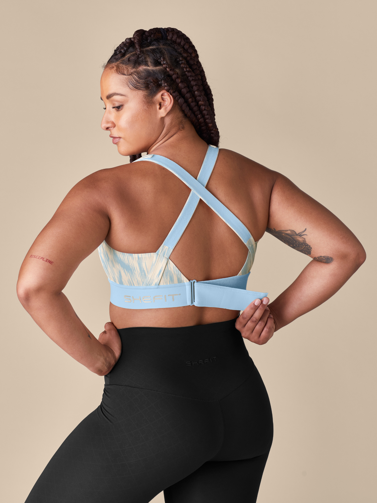 Flex Sports Bra™ - High Support Workout Bra for Women - Limitless Sky Blue - Perfect for Yoga, Running & Gym Training
