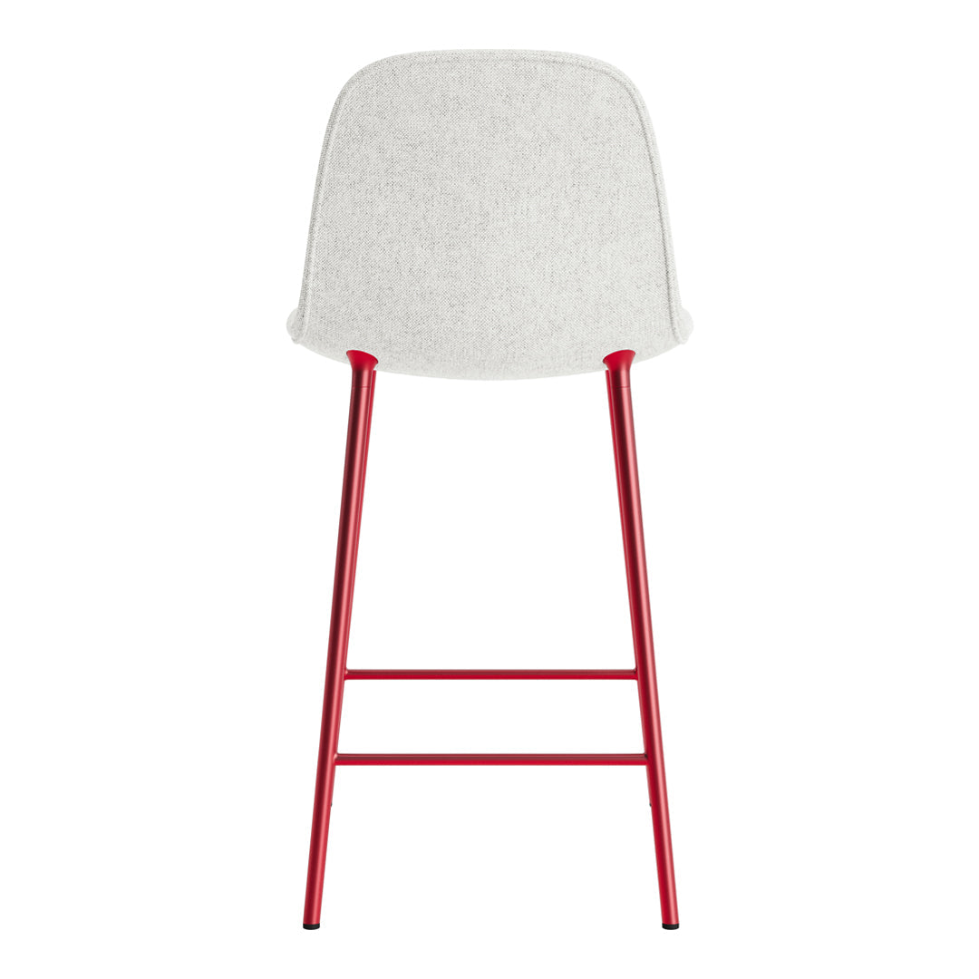 Premium Fully Upholstered Form Counter Chair - Modern Bar Stool for Kitchen Island, Breakfast Nook & Home Bar Seating