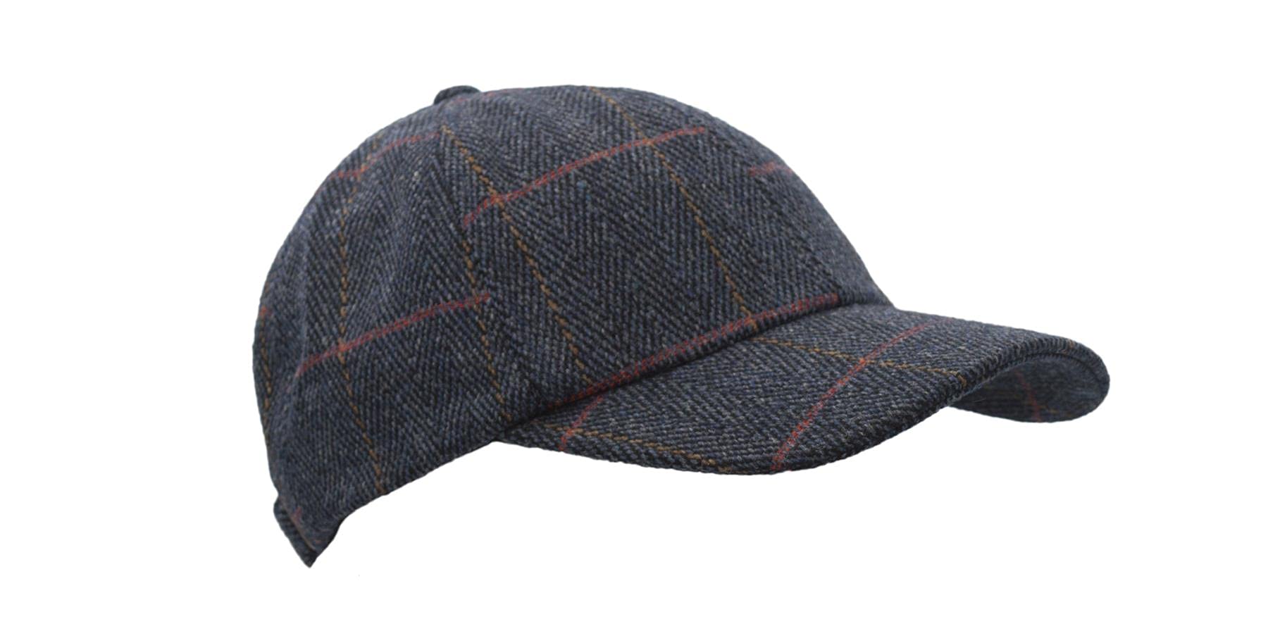 Walker & Hawkes Derby Tweed Baseball Cap - Classic English Style Adjustable Flat Cap for Men | Perfect for Golf, Outdoor Activities & Casual Wear