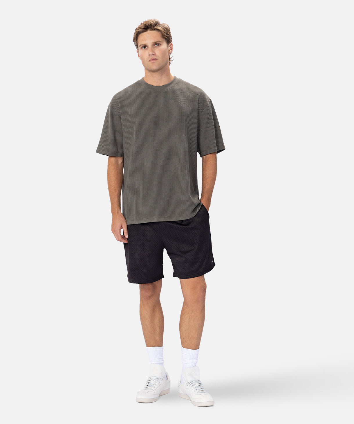 Earl Waffle Tee - Soft Cotton Short Sleeve T-Shirt for Men | Jungle Print Casual Wear for Outdoor Activities & Street Style