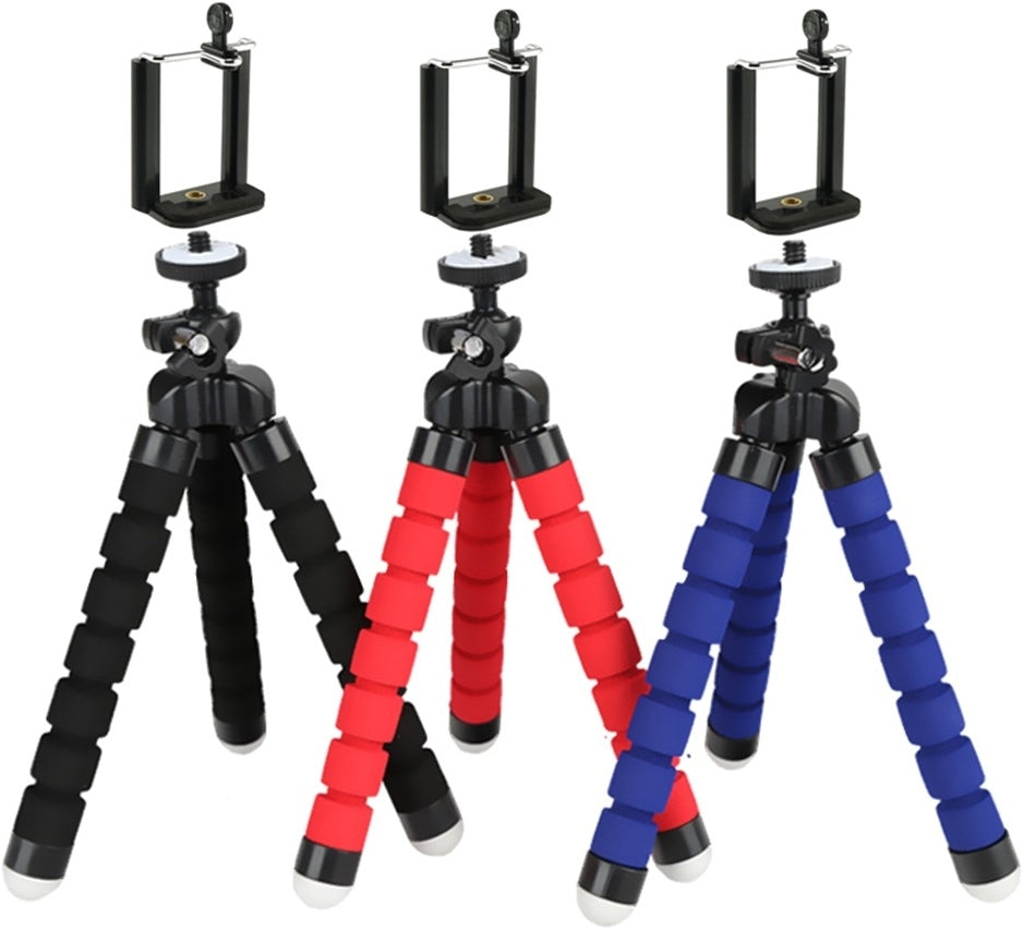Flexible Mini Phone Tripod Stand with Adjustable Legs - Portable & Lightweight for iPhone, Samsung, Android - Perfect for Vlogging, Live Streaming, Photography & Video Calls
